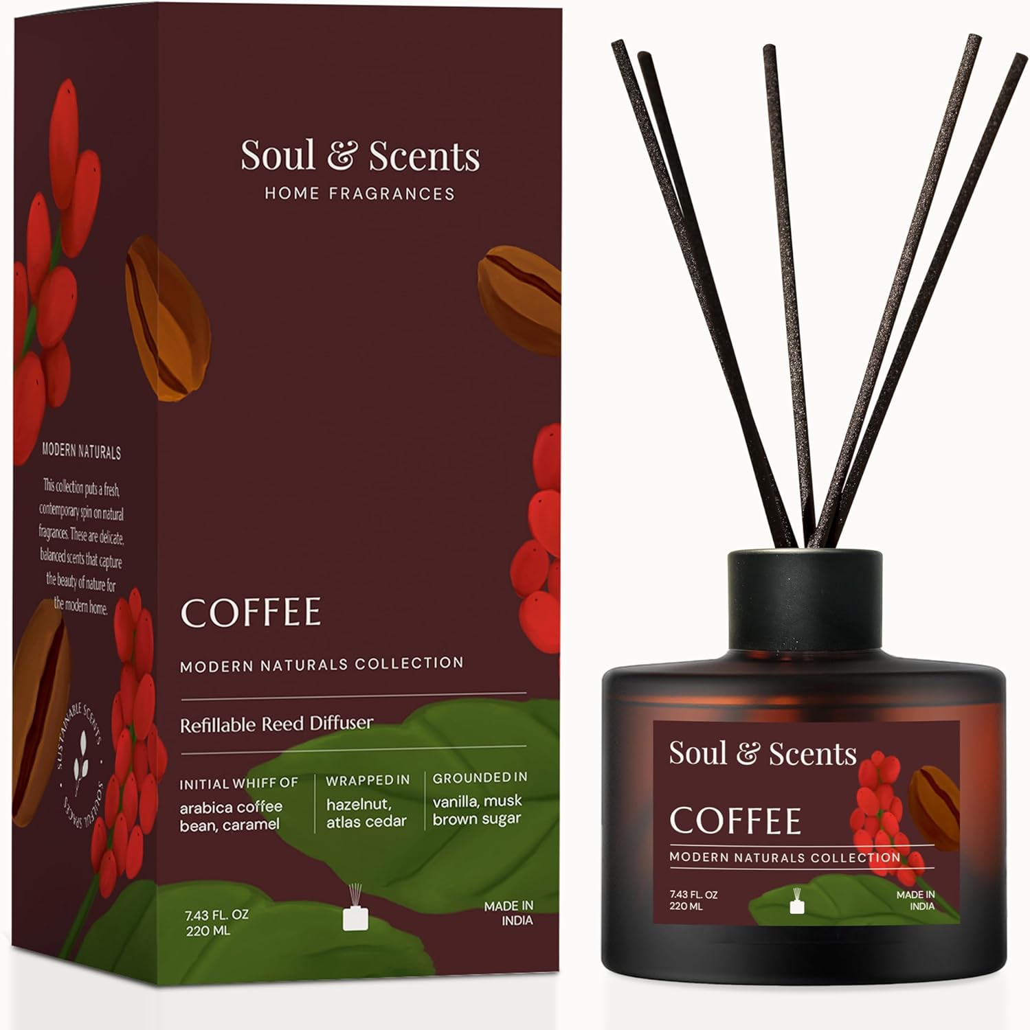 Soul Scents Coffee Reed Diffuser Set