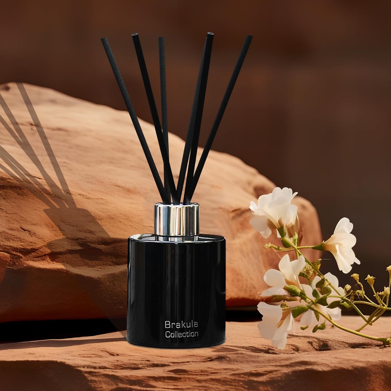 Brakula Reed Diffuser Set - Mango Scented 4 Fl Oz 6 Sticks