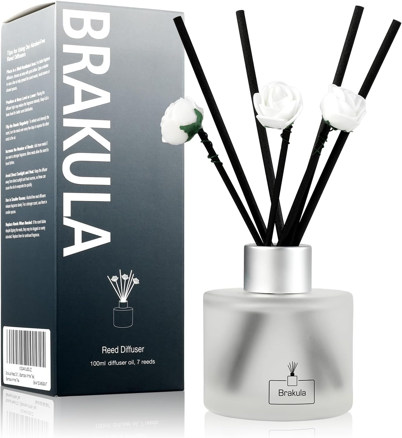 Brakula Reed Diffuser Set Black Vanilla