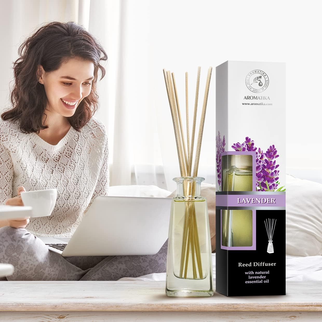 Natural Essential Oil Reed Diffuser Set - 3 x 34 Fl Oz