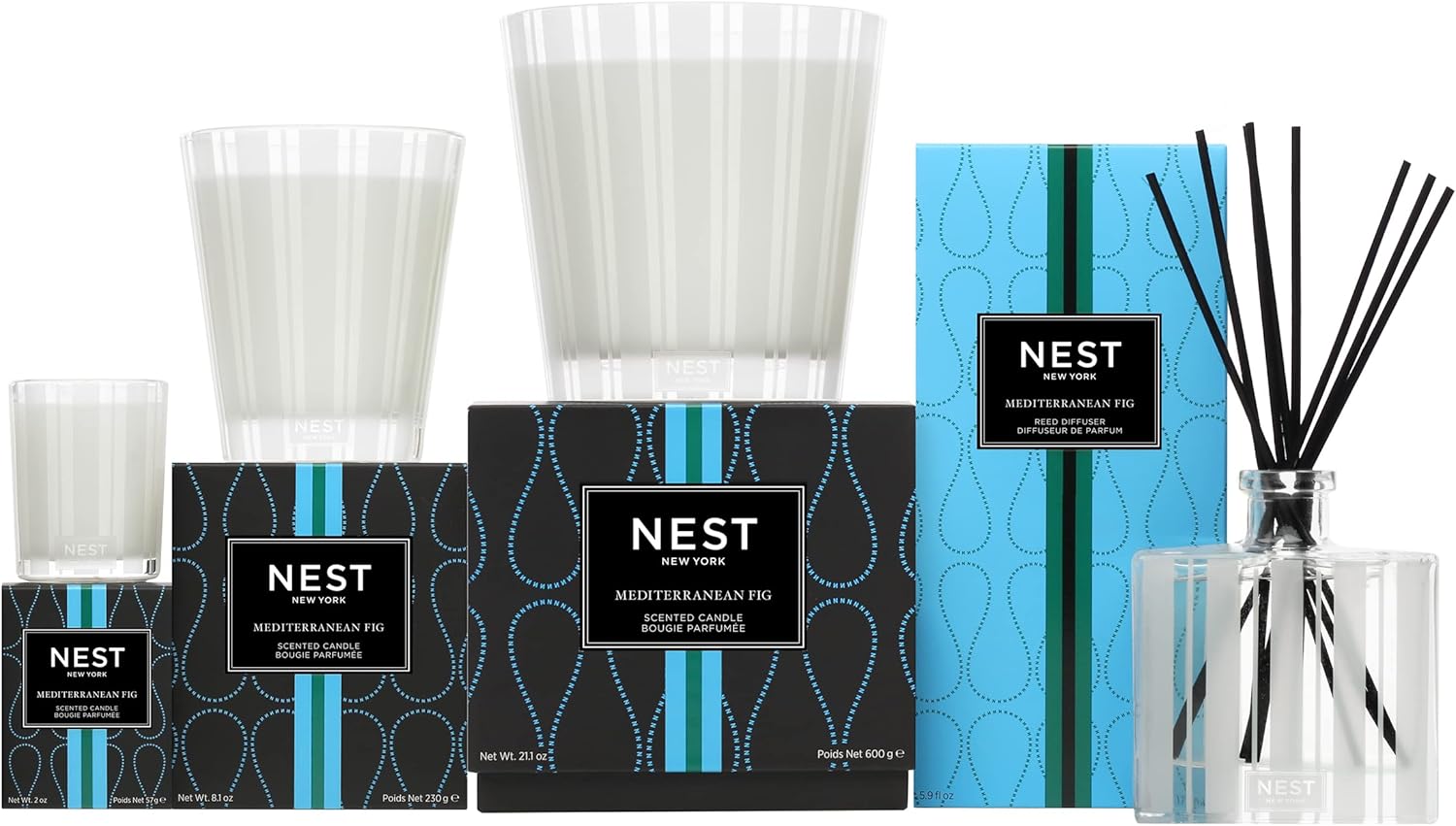 NEST Fragrances Mediterranean Fig Reed Diffuser 1