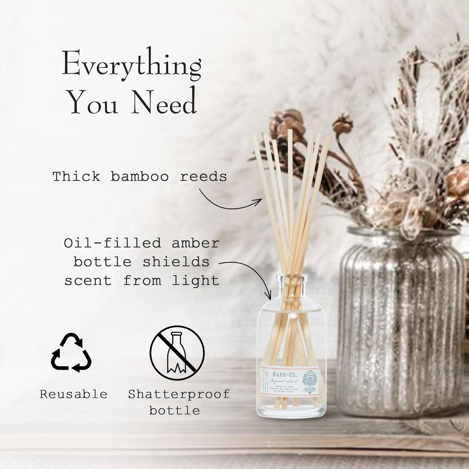 Barr-Co Original Scent Reed Diffuser Kit 8 Fl Oz