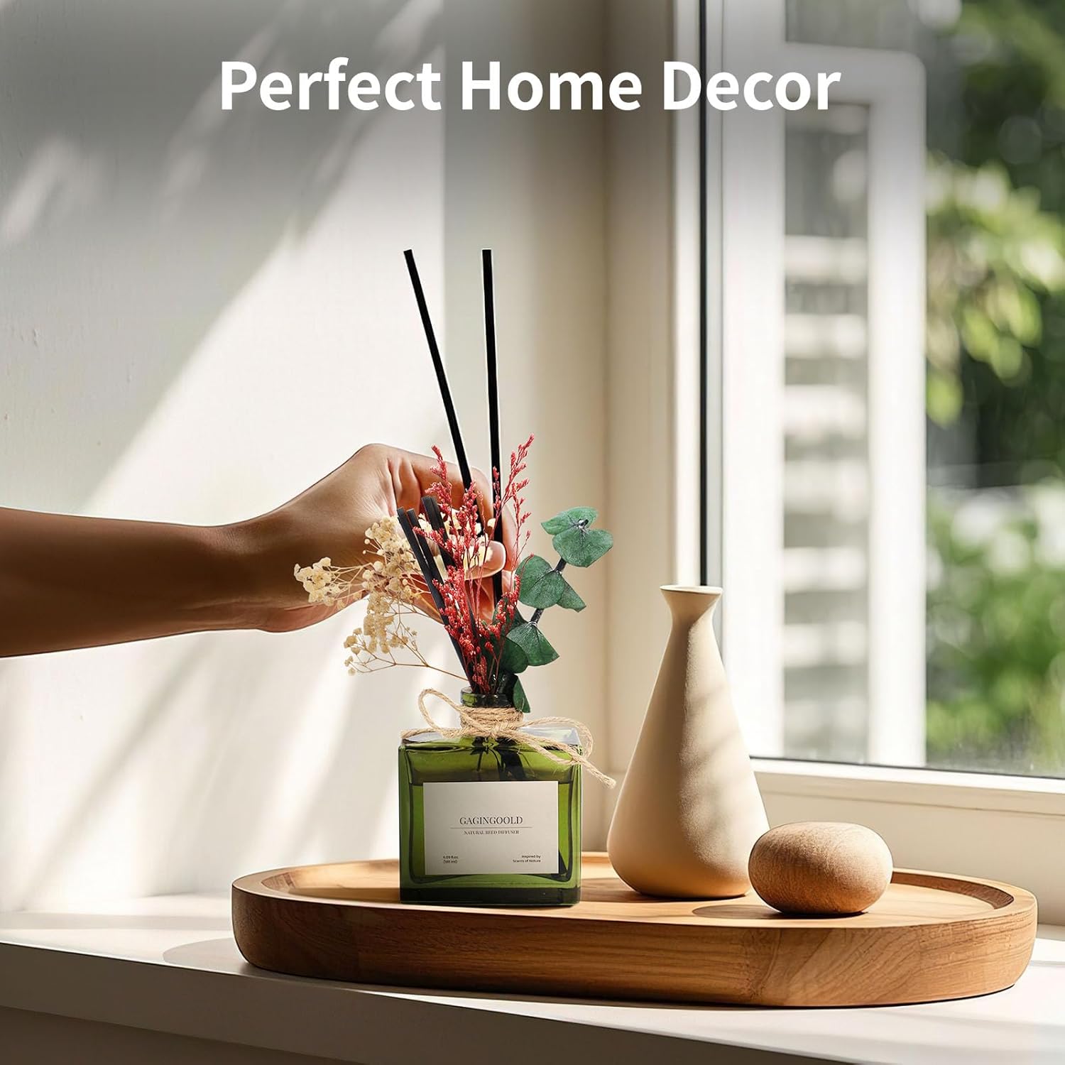 Gagingoold Flower Reed Diffuser Set 609 oz