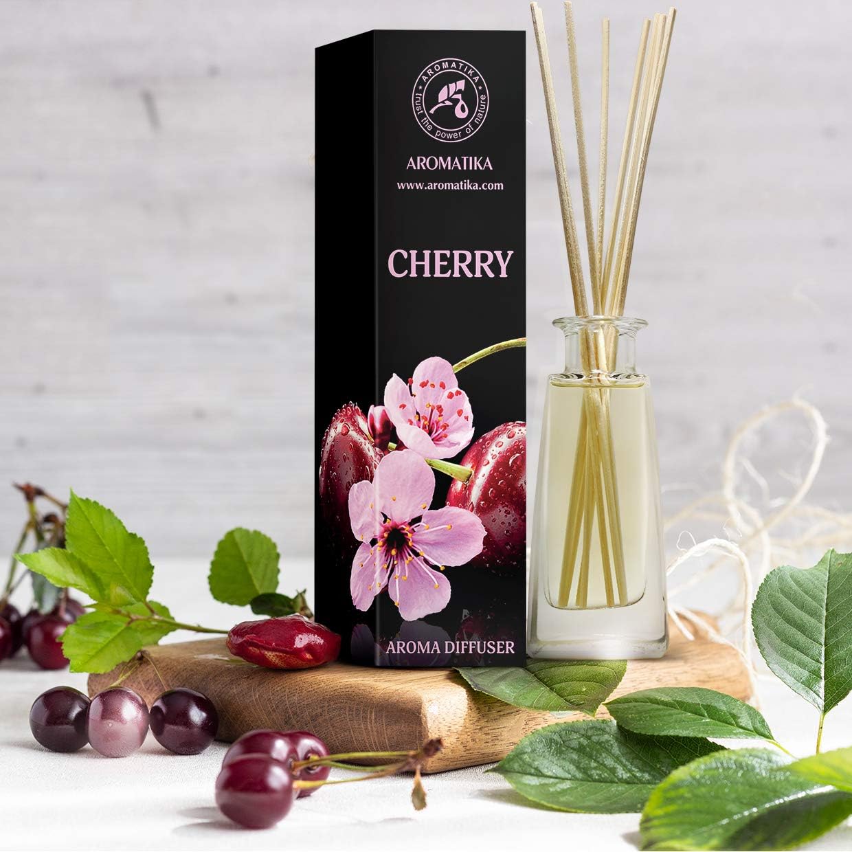 Cherry Aroma Diffuser 34 Fl Oz - Reed Diffuser Set