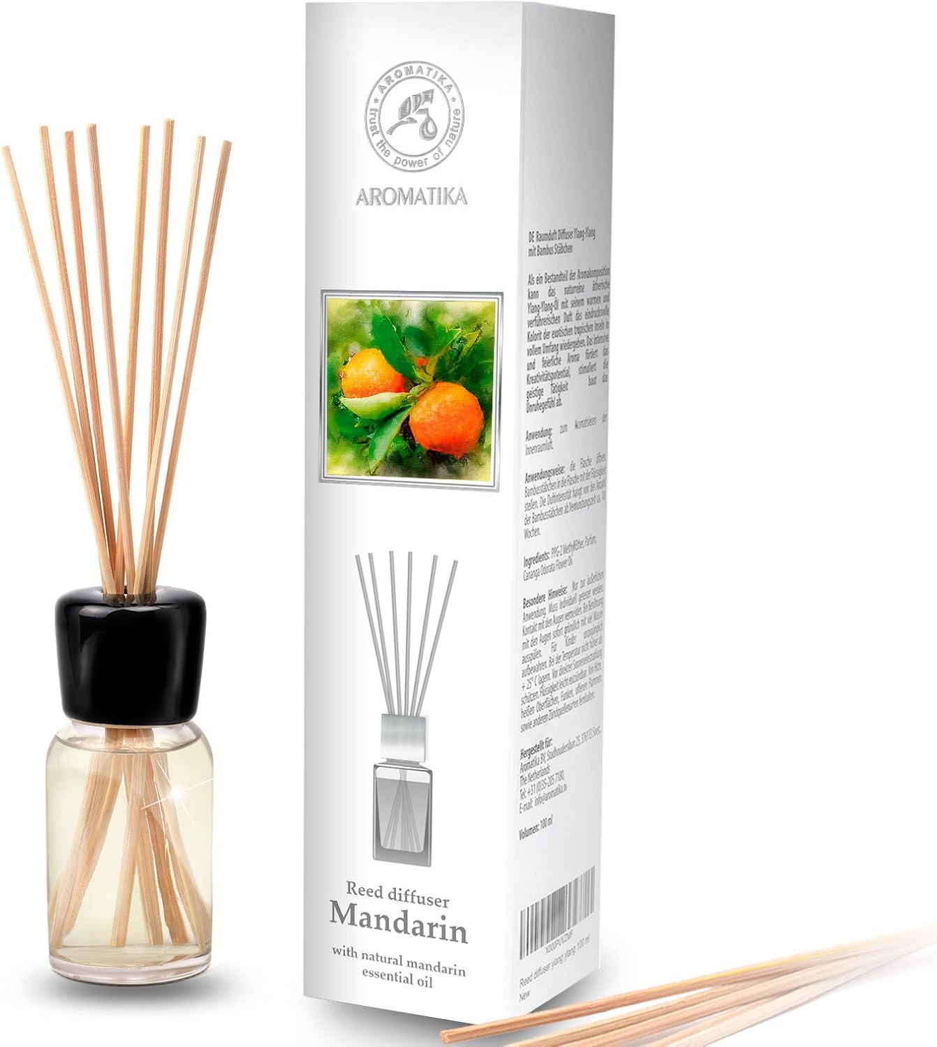 Mandarine Reed Diffuser Set 34 Fl Oz - Natural Fragrance