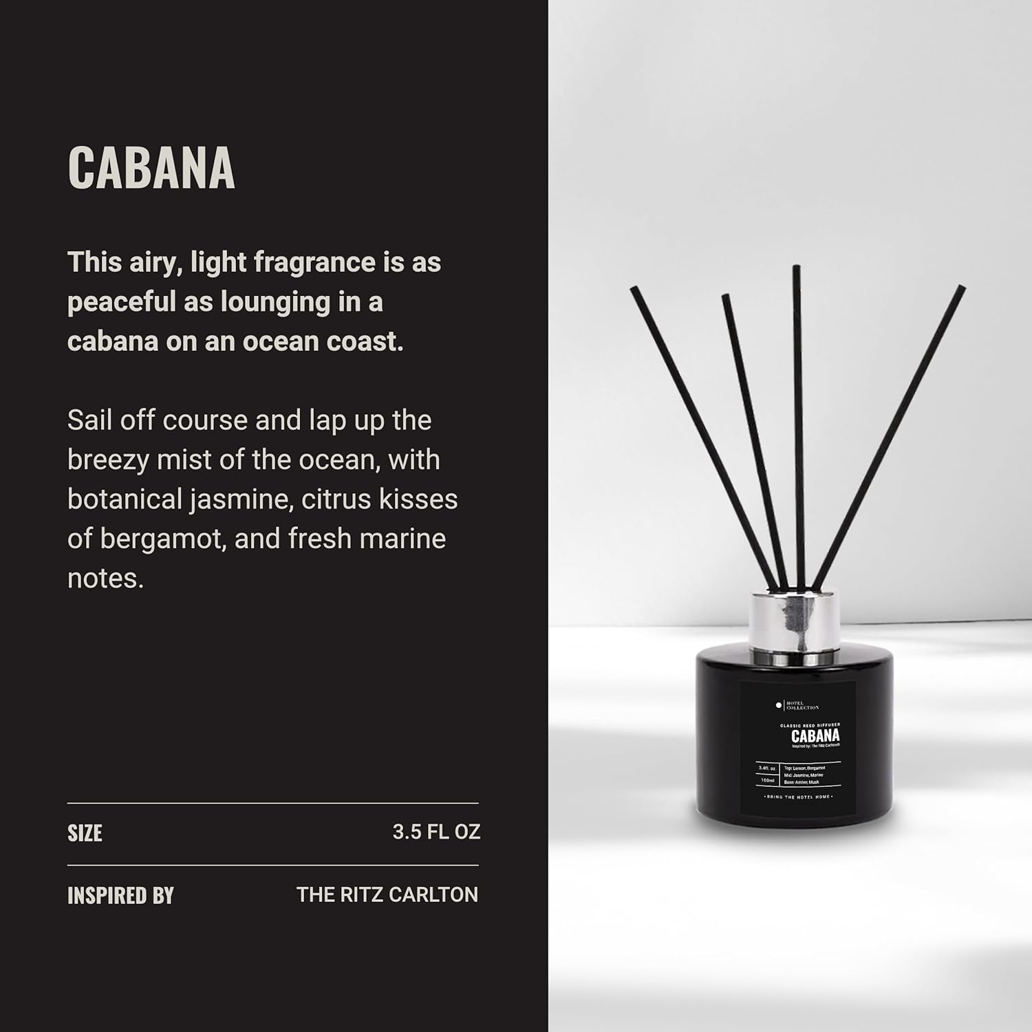 Cabana Reed Diffuser Set 4-Month Luxury Hotel Inspired Fragrance