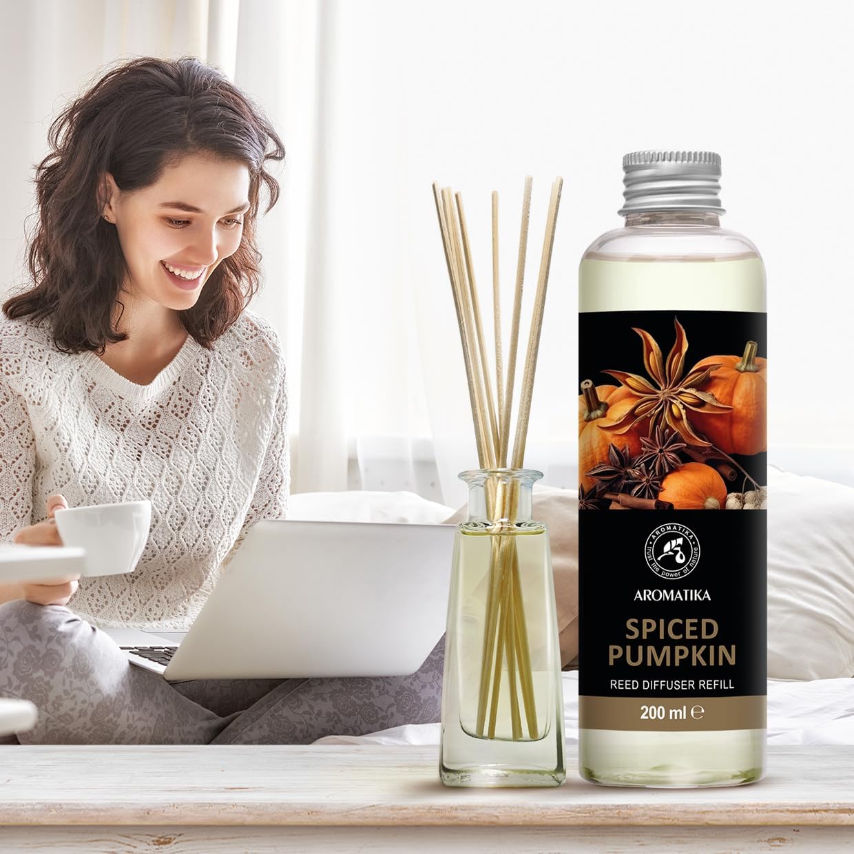 Spicy Pumpkin Refill Reed Diffuser 68 Fl Oz