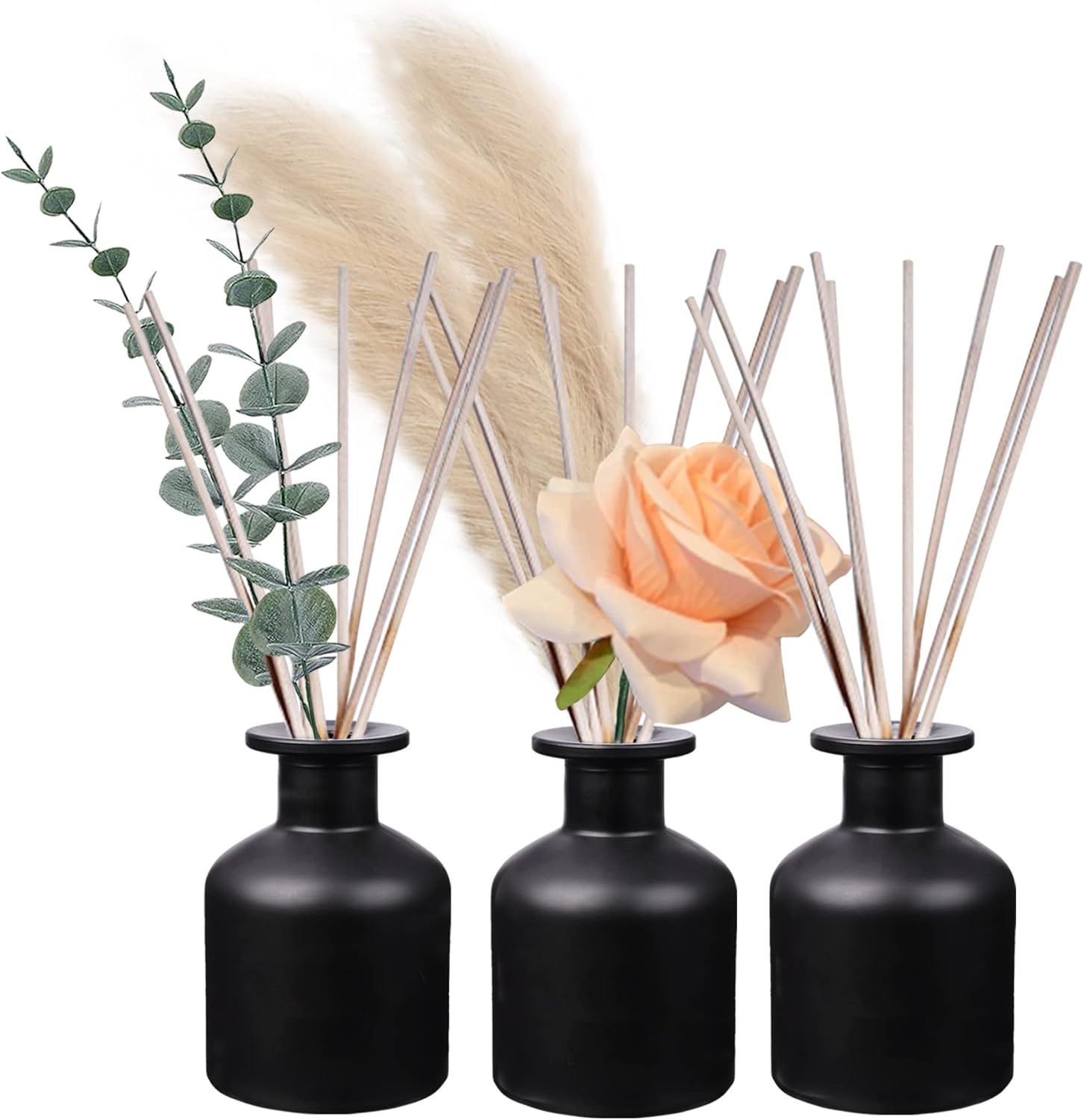HOSSIAN Diffuser Glass Bottles Set of 3