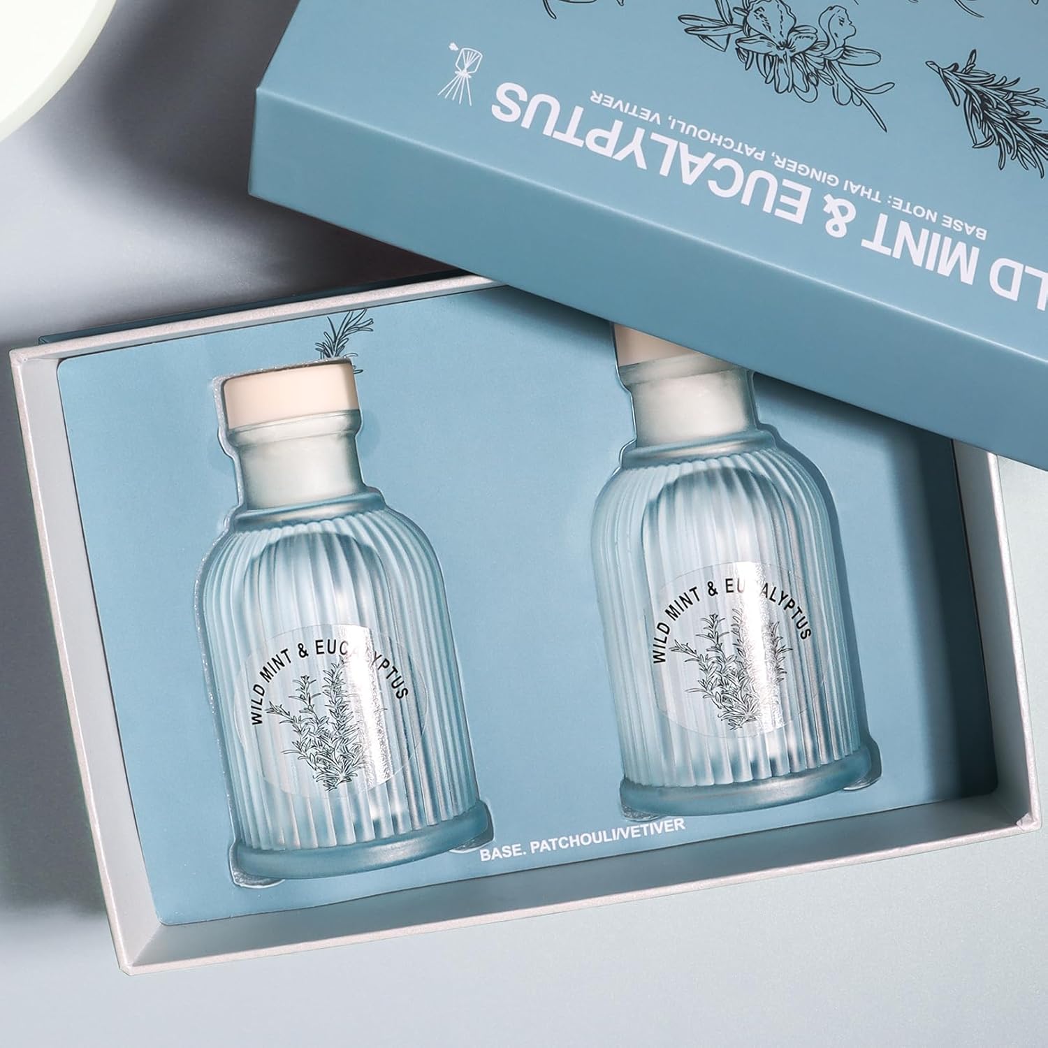 Wild Mint Eucalyptus Reed Diffuser Set 2 Pack