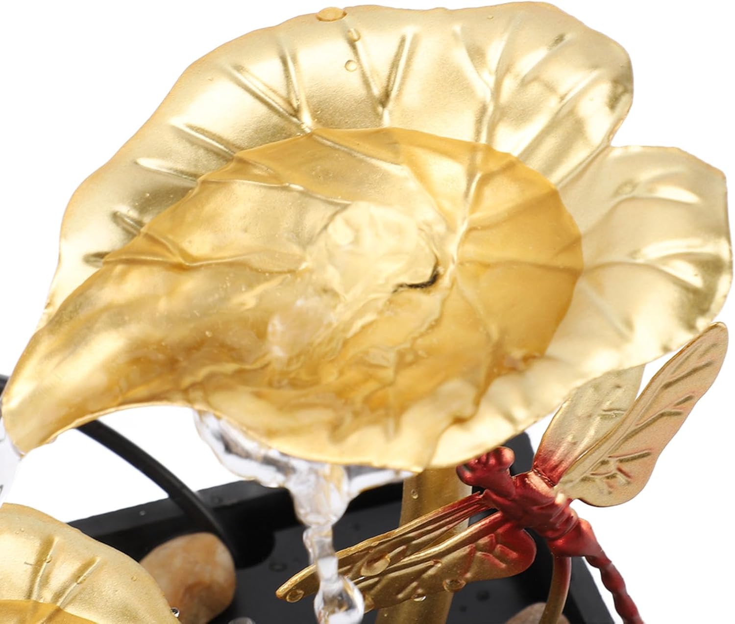 Leaf Dragonfly USB Tabletop Fountain with LED Light