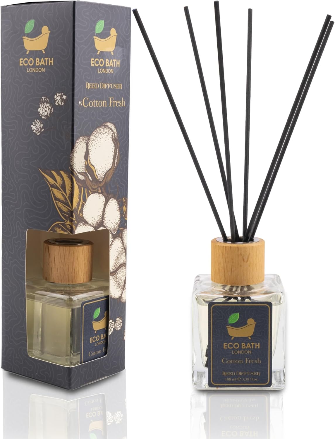 Eco Bath London Reed Diffuser Set - Cotton Fresh