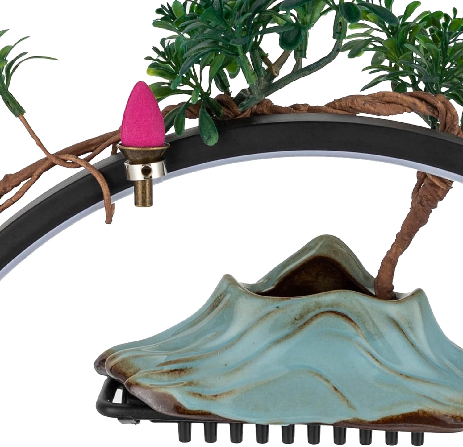 Tabletop Fountain with LED Light and Mist Atomizer