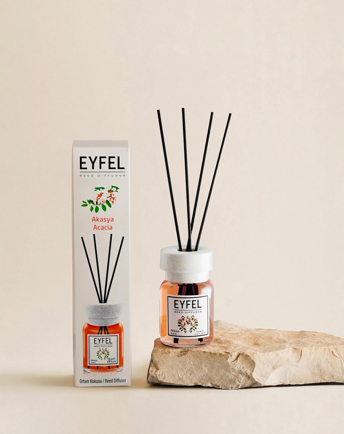 EYFEL Acacia Reed Diffuser Set 405 Fl Oz