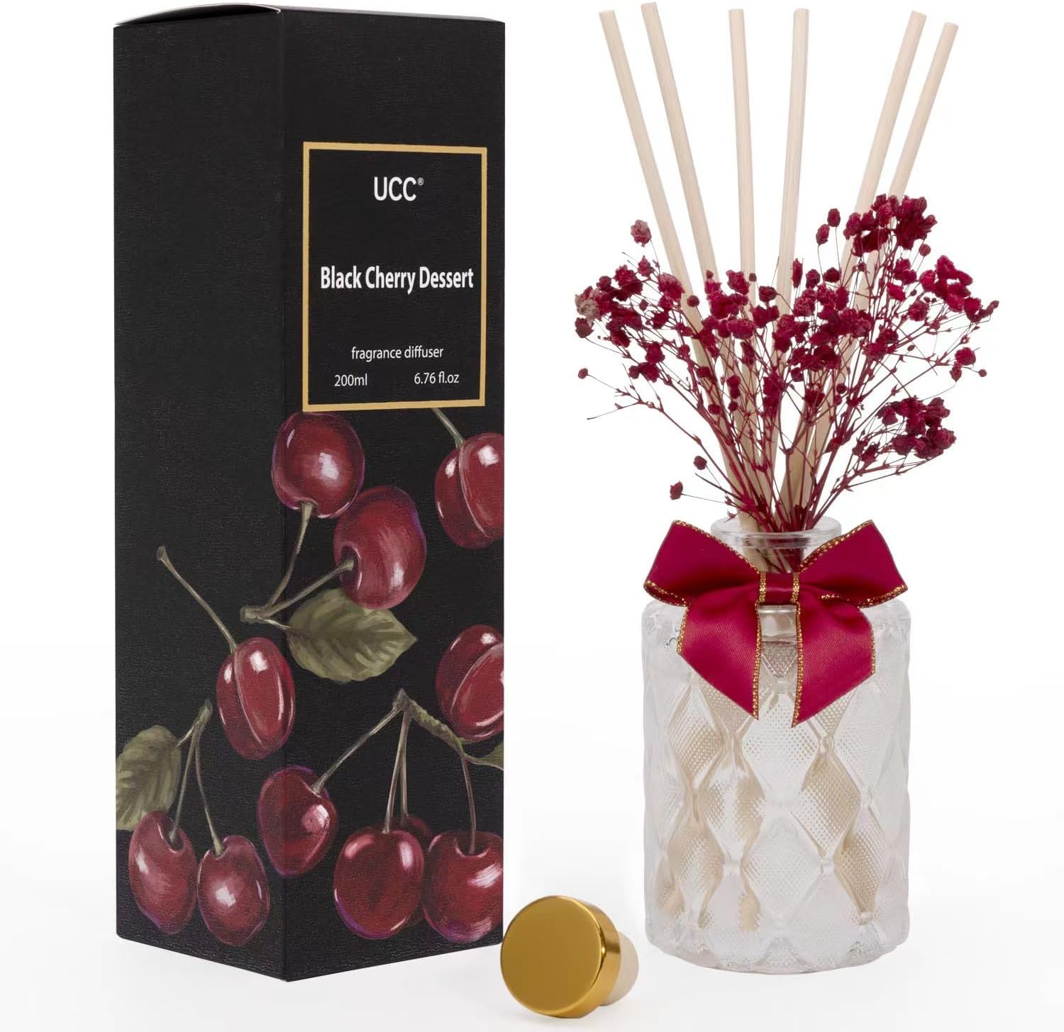 UCC Premium Reed Diffuser Set with Preserved Flower Sticks 1