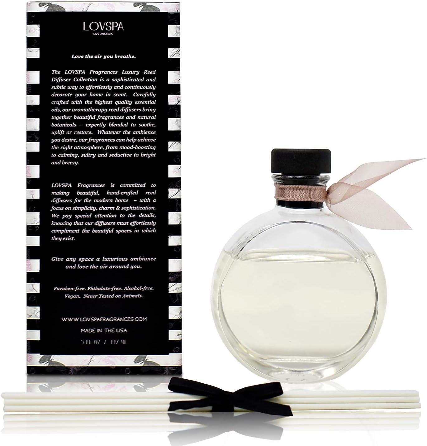 LOVSPA Smoked Vanilla Reed Diffuser Set
