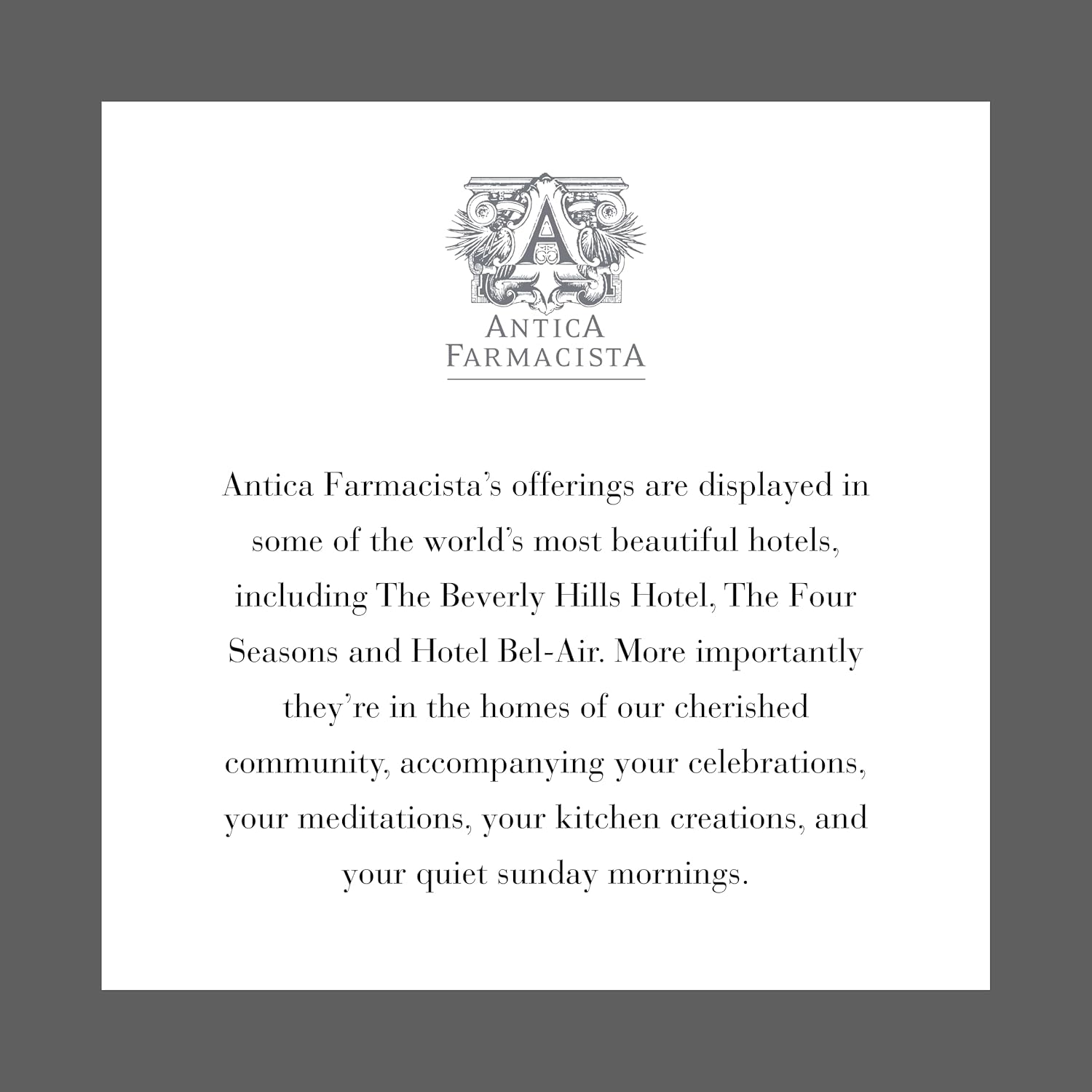 Antica Farmacista Gift Set with Reed Diffuser Candle and Tray