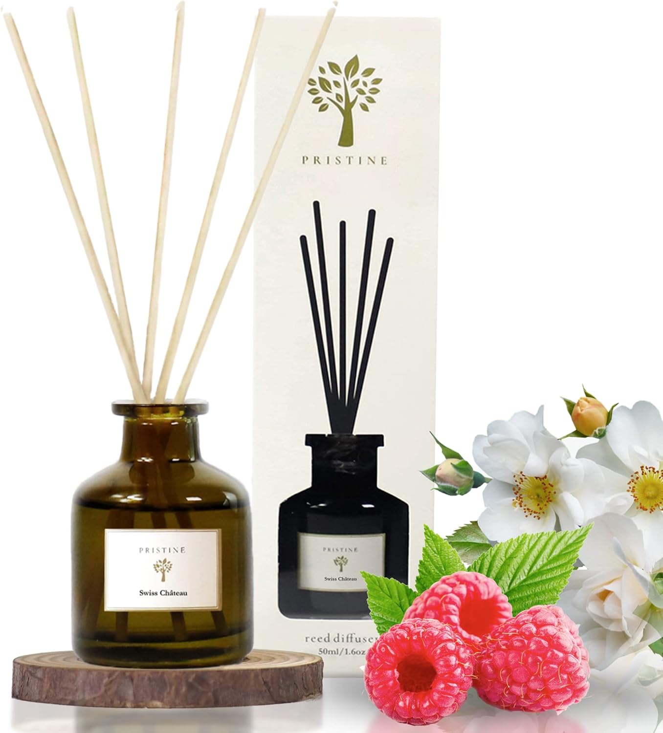 Pristine Fresh Cut Rose Reed Diffuser Set