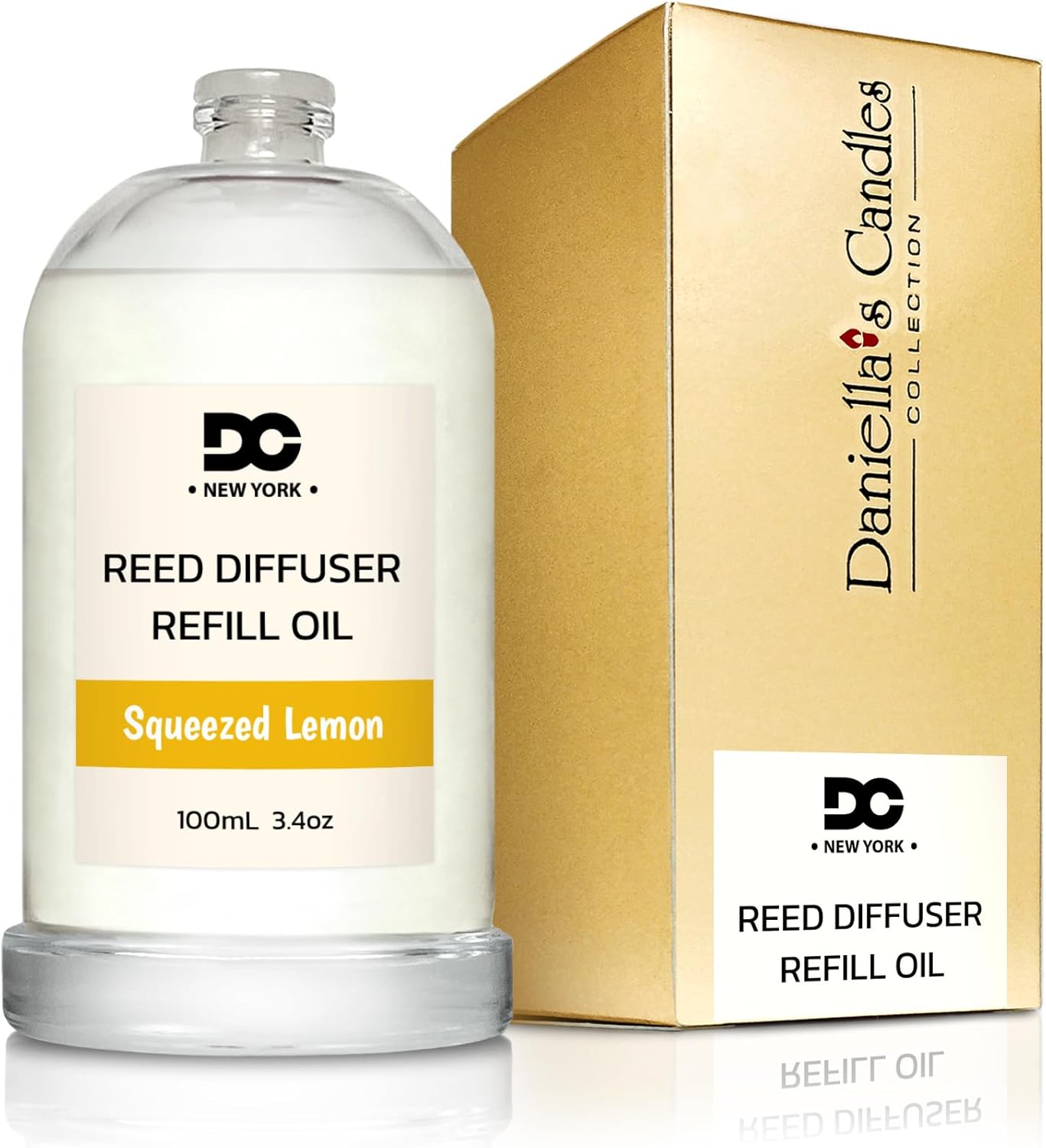 Daniellas Candles Lemon Reed Diffuser Refill Oil 34oz
