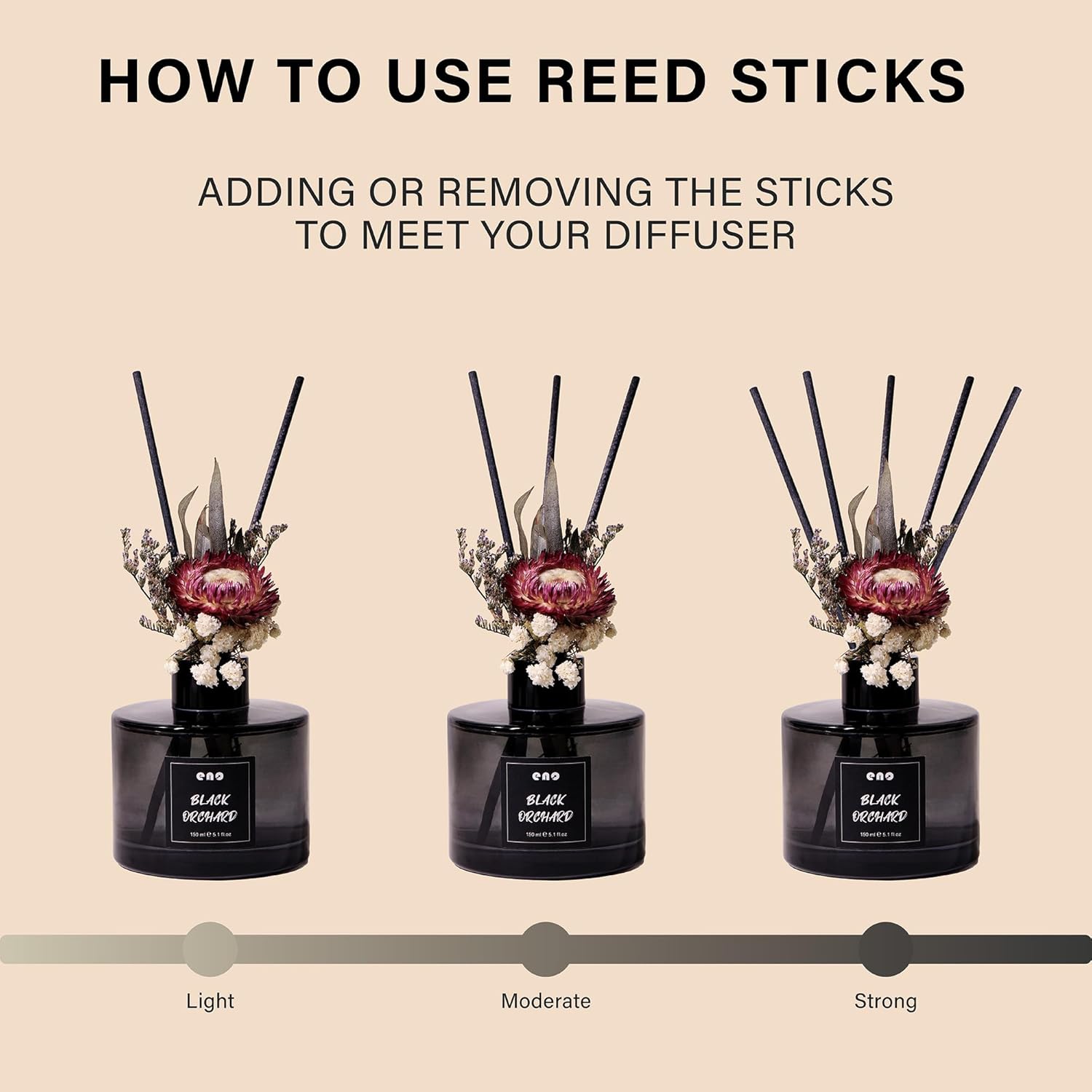 Flower Reed Diffuser Set with Essential Oils