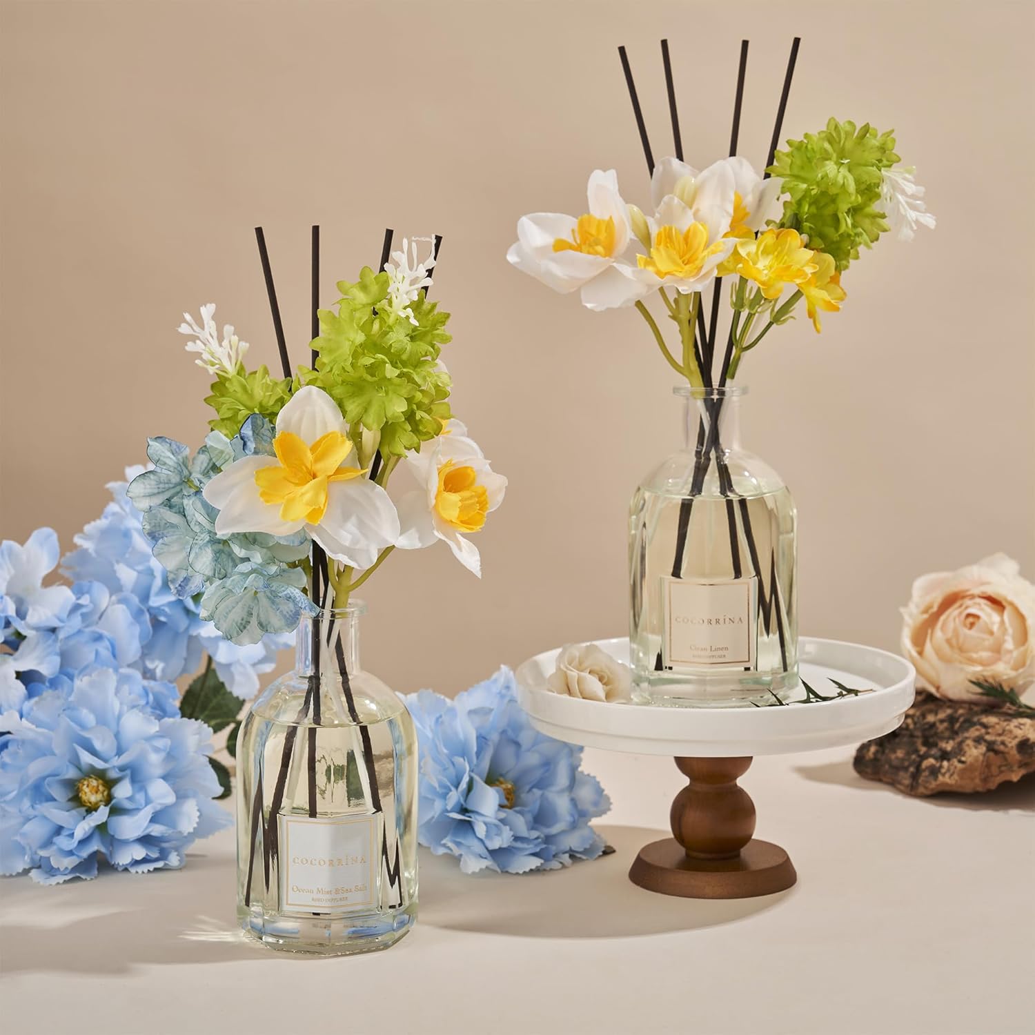 COCORRINA Reed Diffuser Ocean Mist Sea Salt 85 Floz