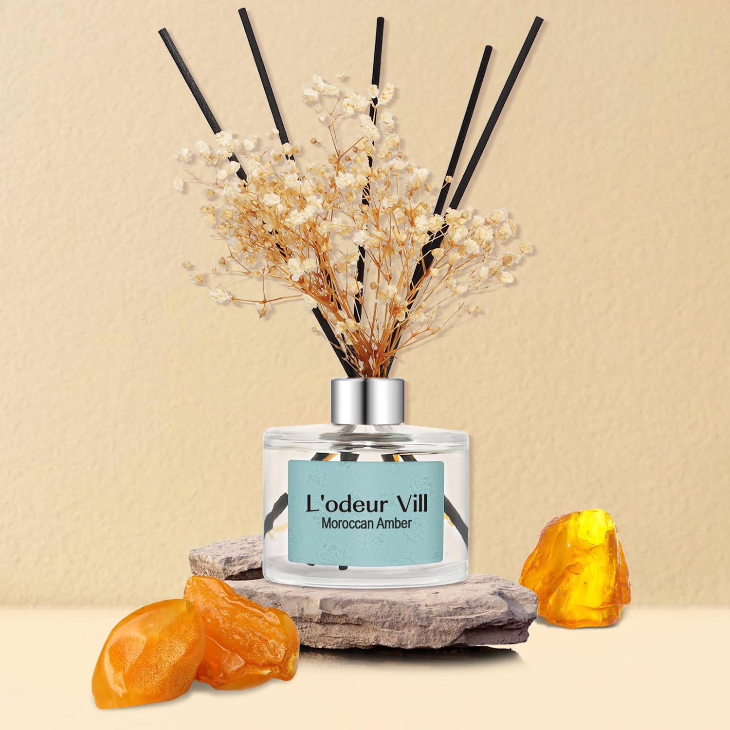 Lodeur Vill Reed Diffuser Set Moroccan Amber