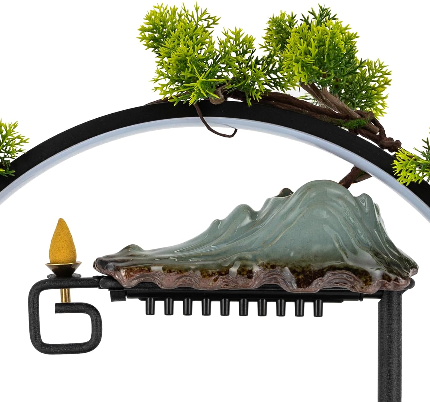 Indoor Waterfall Fountain with LED Lights and Pump