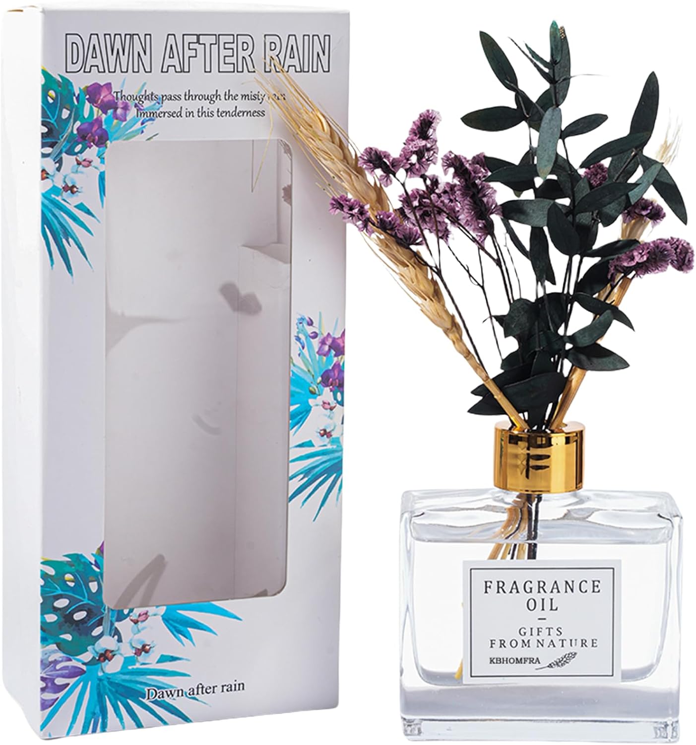 KBHOMFRA Reed Diffuser Set with Gardenia Jasmine Scent