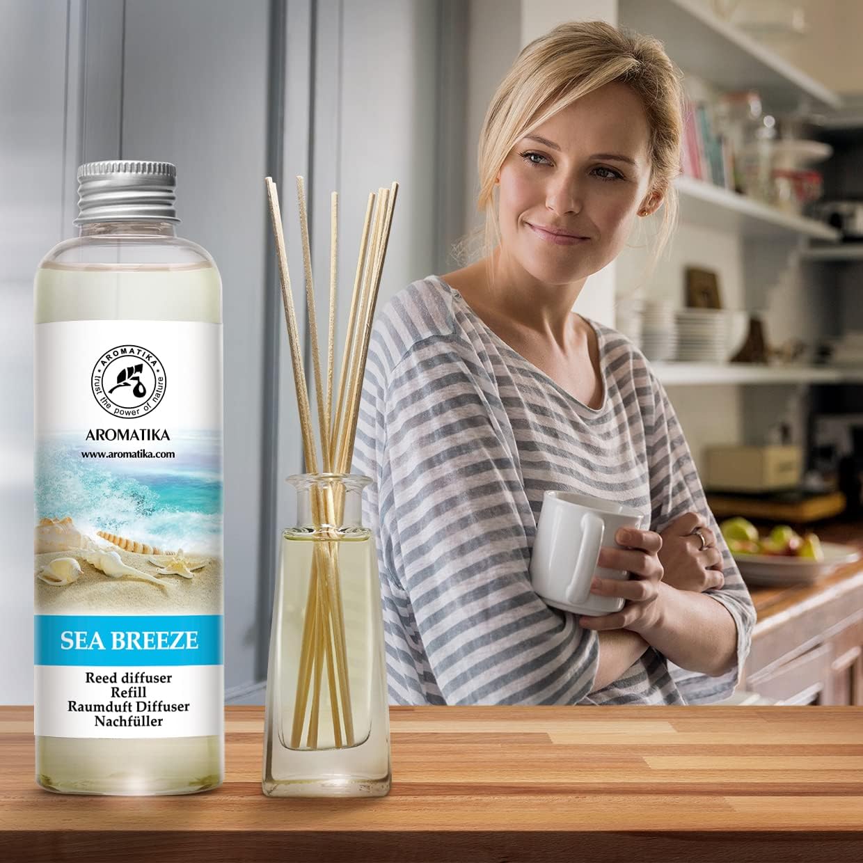 Sea Breeze Reed Diffuser Refill - 68 Fl Oz Fresh Scent