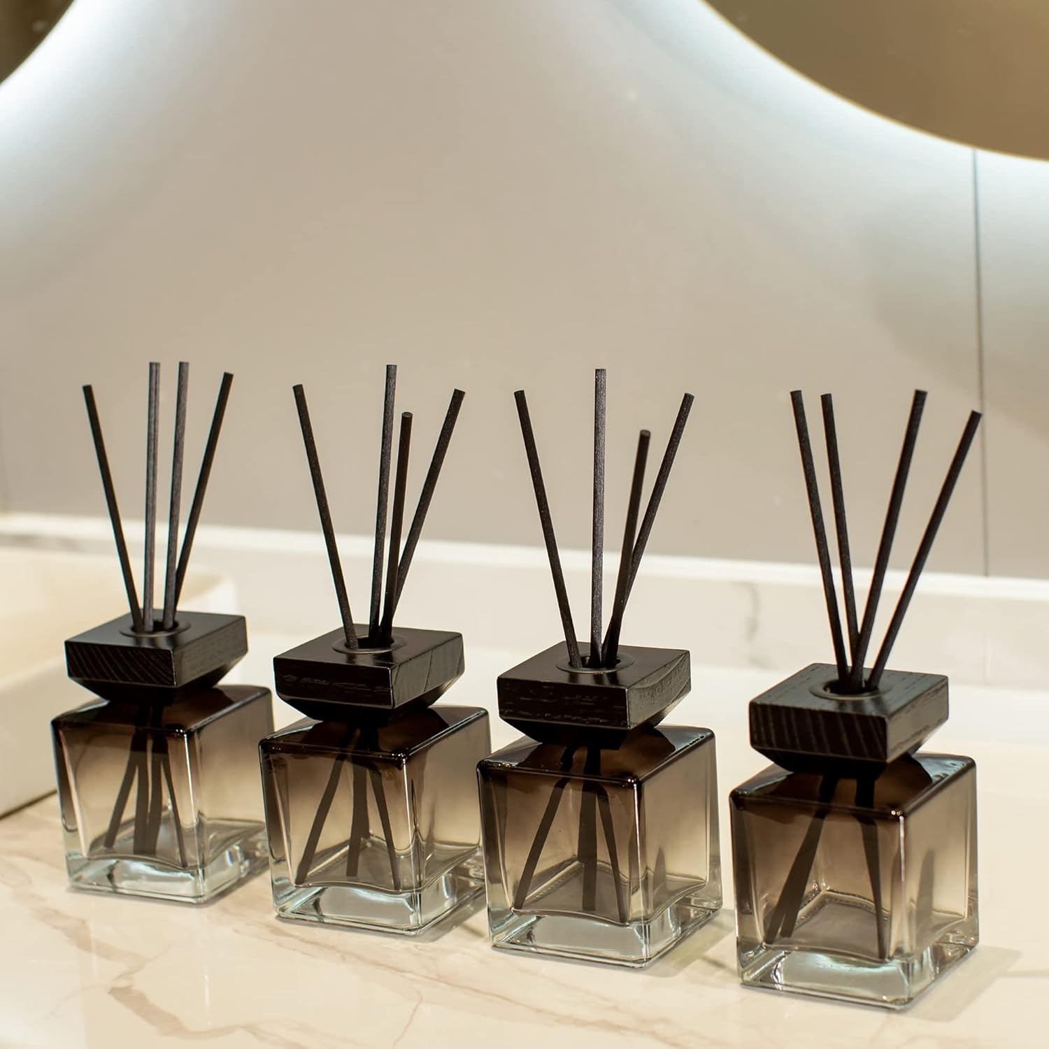 Crazy Huayi Fragrance Diffuser Set of 4 with Rattan Sticks and Caps