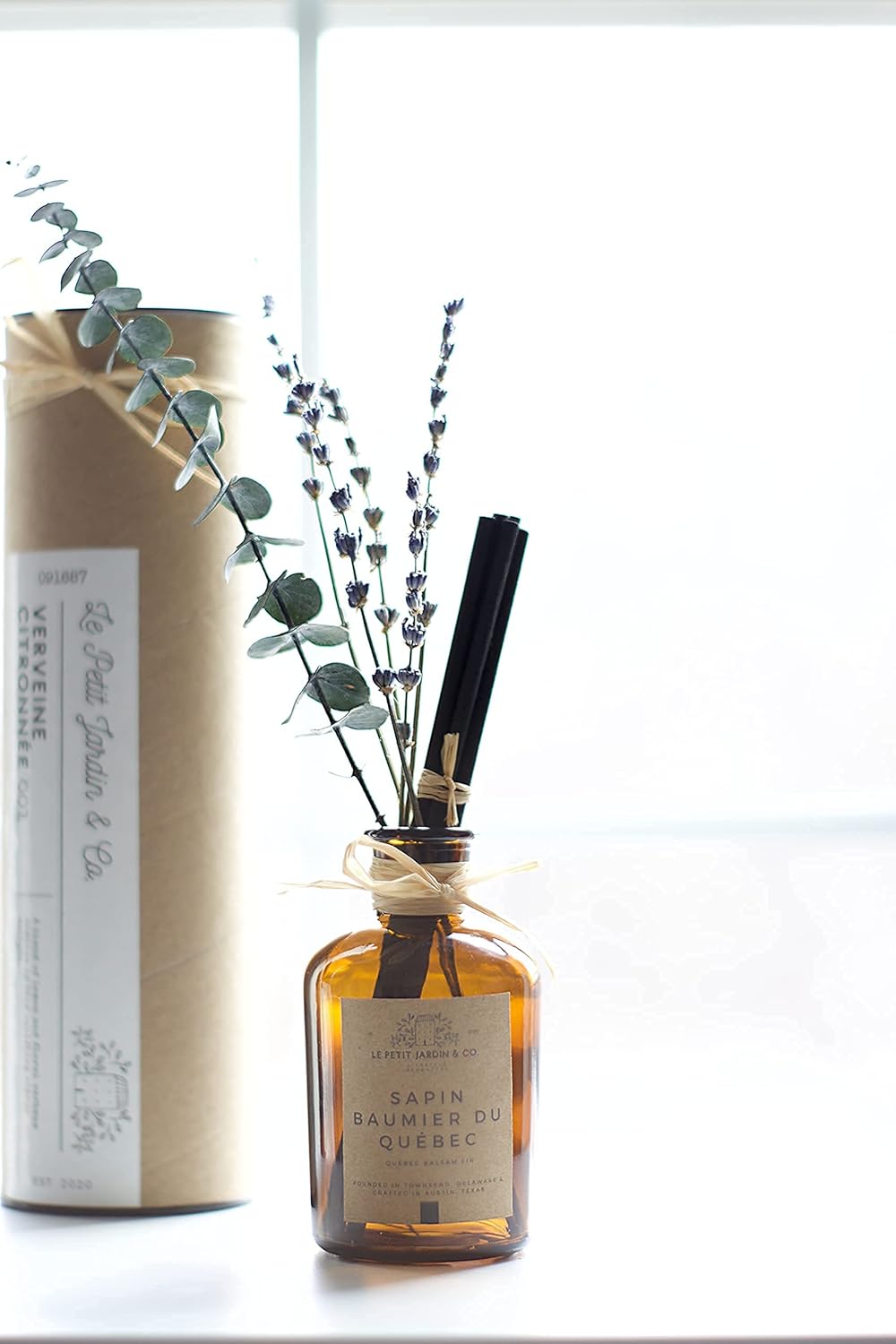 Le Petit Jardin Co Reed Diffuser Set with Real Dried Flowers