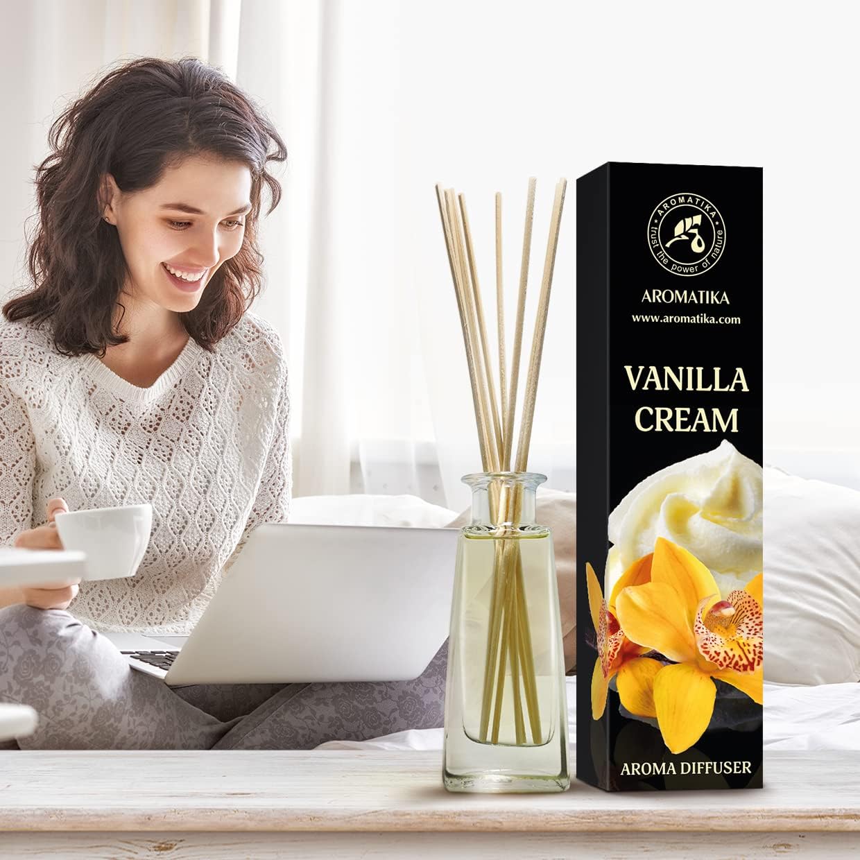 Vanilla Cream Reed Diffuser Set 100ml
