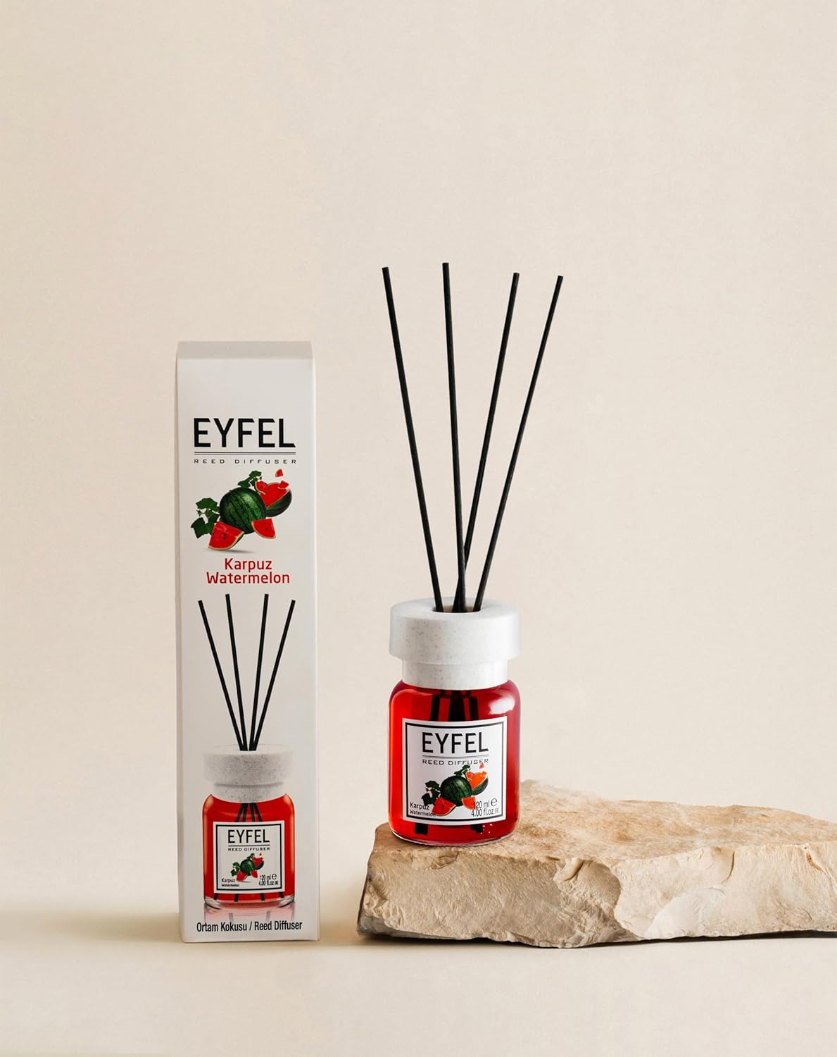 EYFEL Watermelon Reed Diffuser Set 405 Fl Oz