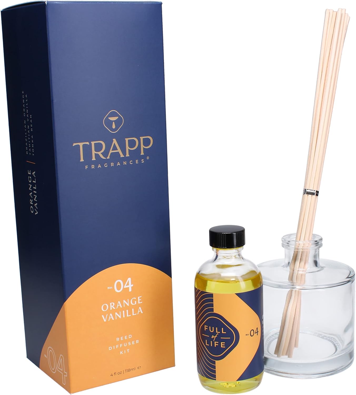 Trapp No 04 Orange Vanilla Reed Diffuser Kit 1