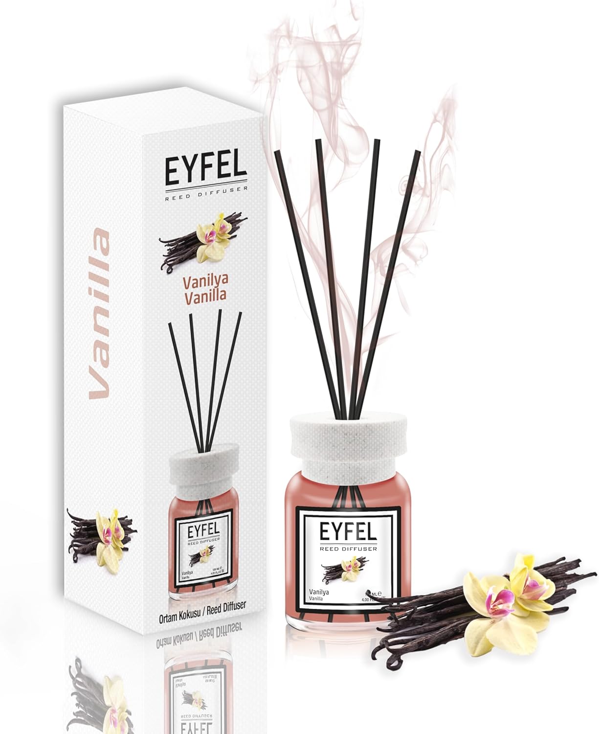 EYFEL Reed Diffuser Set Vanilla 405 Fl Oz
