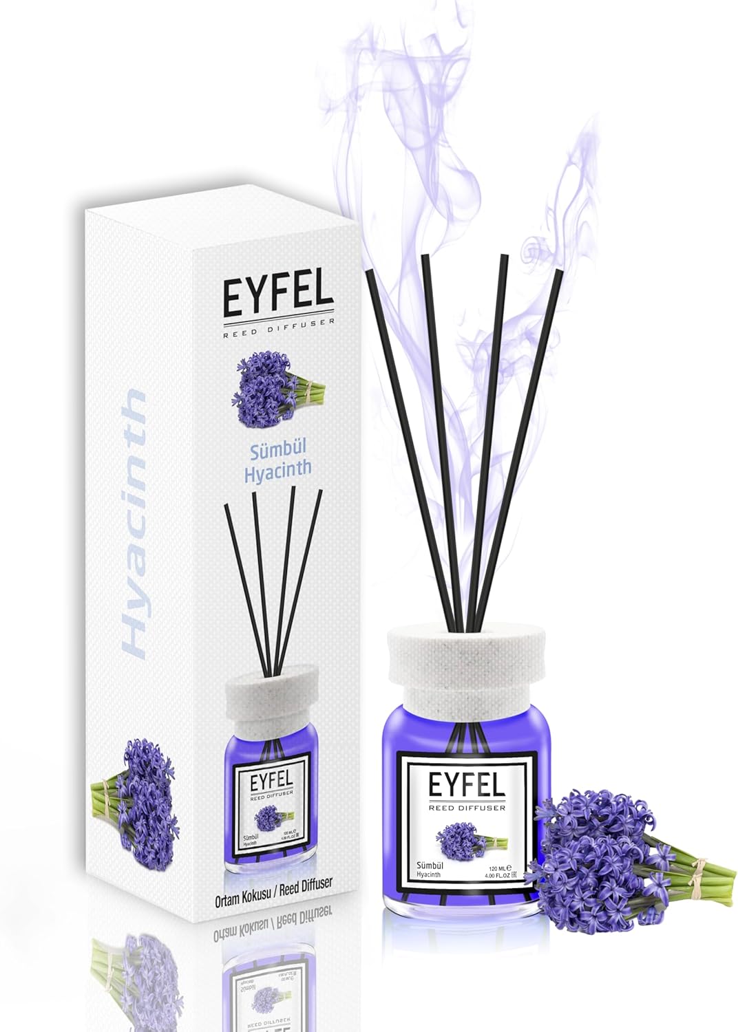 EYFEL Reed Diffusers Hyacinth 405 Fl Oz Luxury Home Fragrance