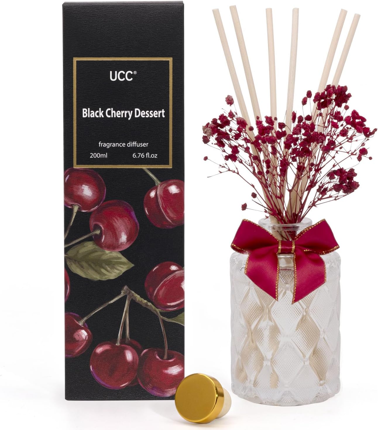 UCC Premium Reed Diffuser Set with Preserved Flower Sticks 1