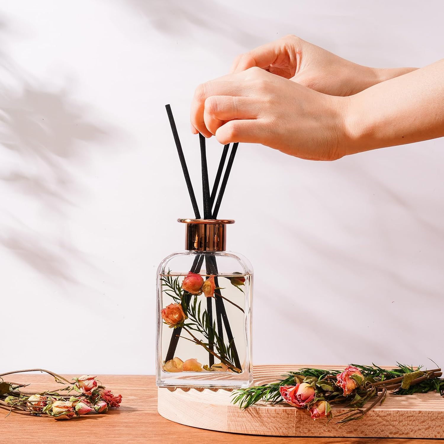 Rose Petal Essential Oil Reed Diffuser Set