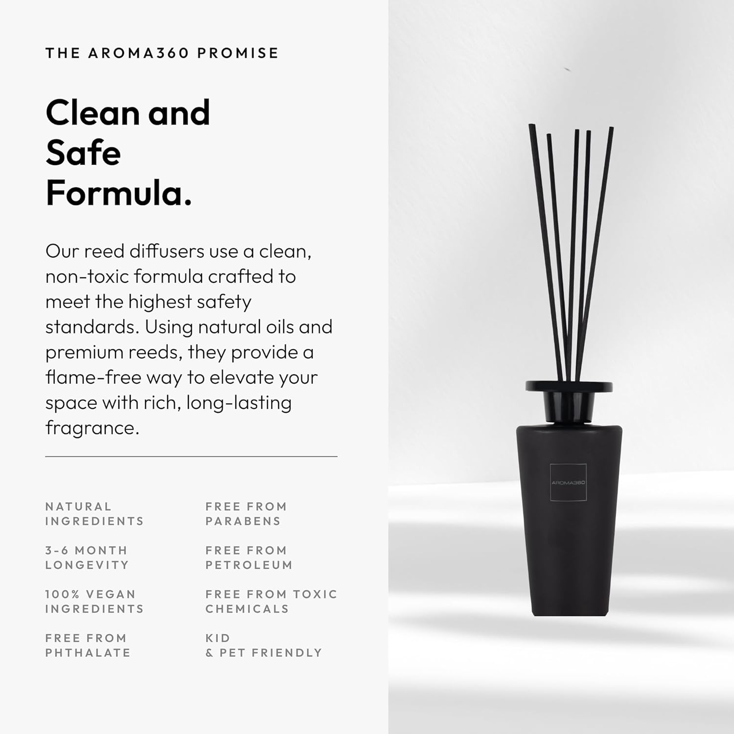 Aroma360 Iris Reed Diffuser Set Luxury 4 Month 500ML
