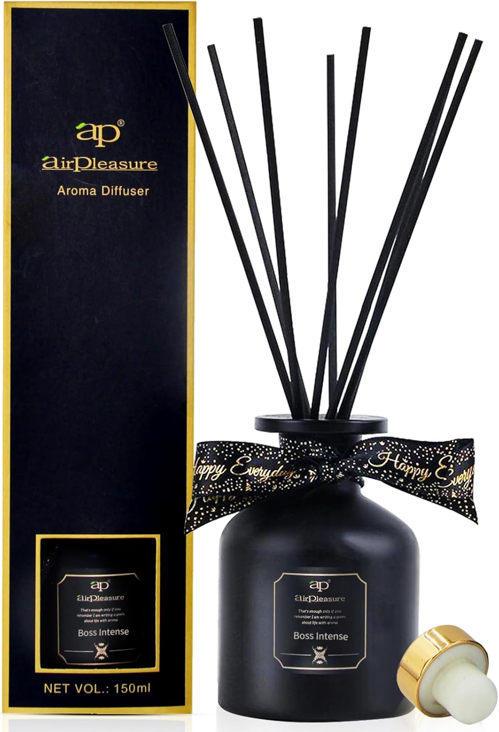 Boss Intense Reed Diffuser Set with 8 Scent Sticks