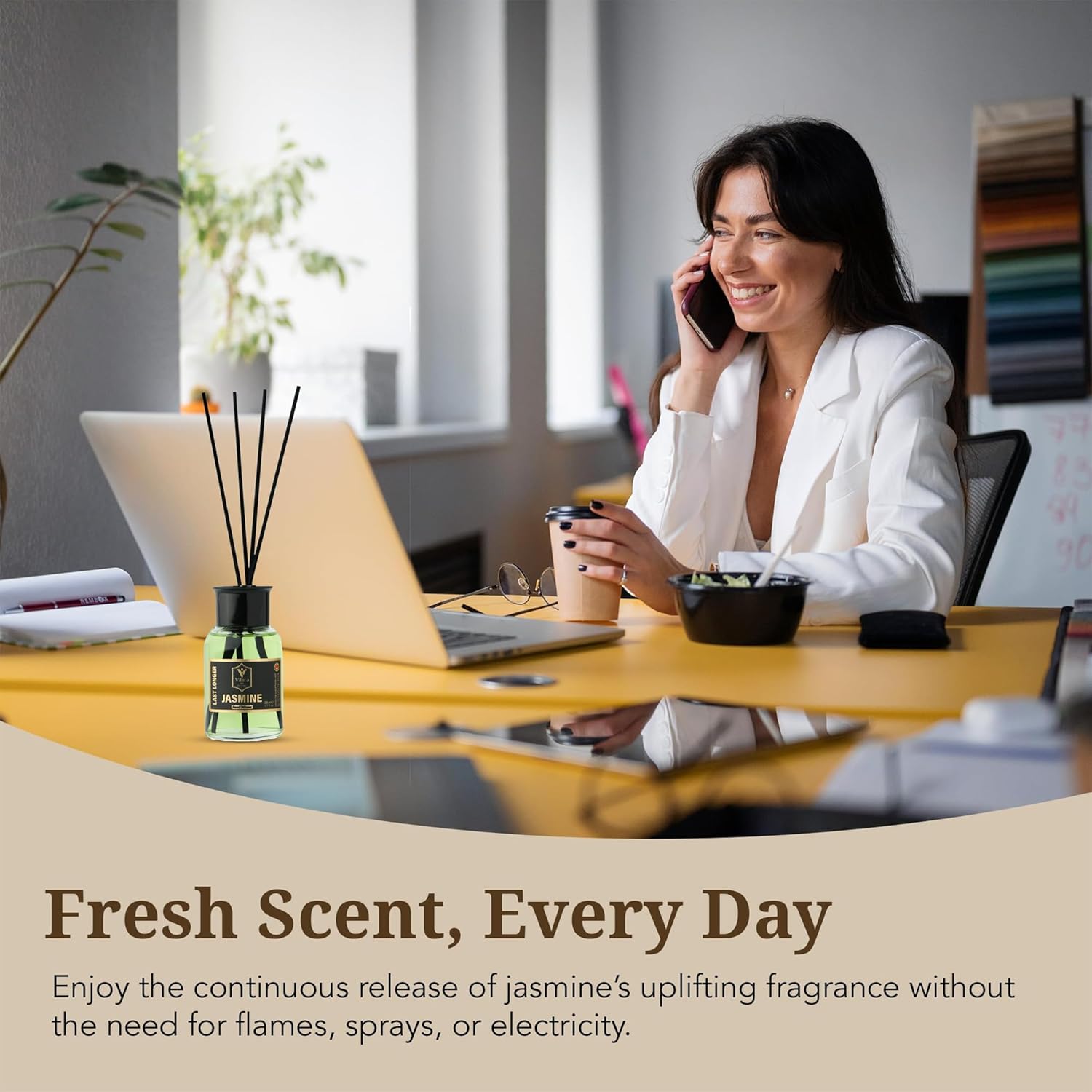 Diffuser Set with Sticks - Woody Aromatics for Home