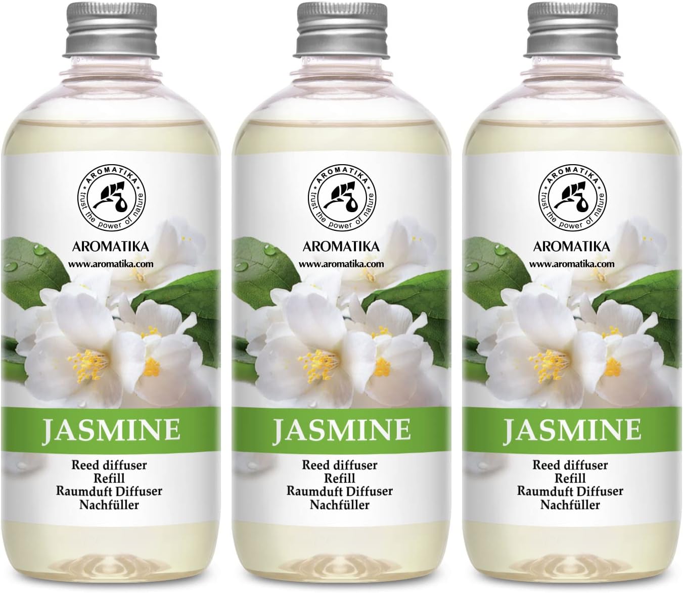 Jasmine Reed Diffuser Refill - 3x17 Fl Oz Fresh Long Lasting