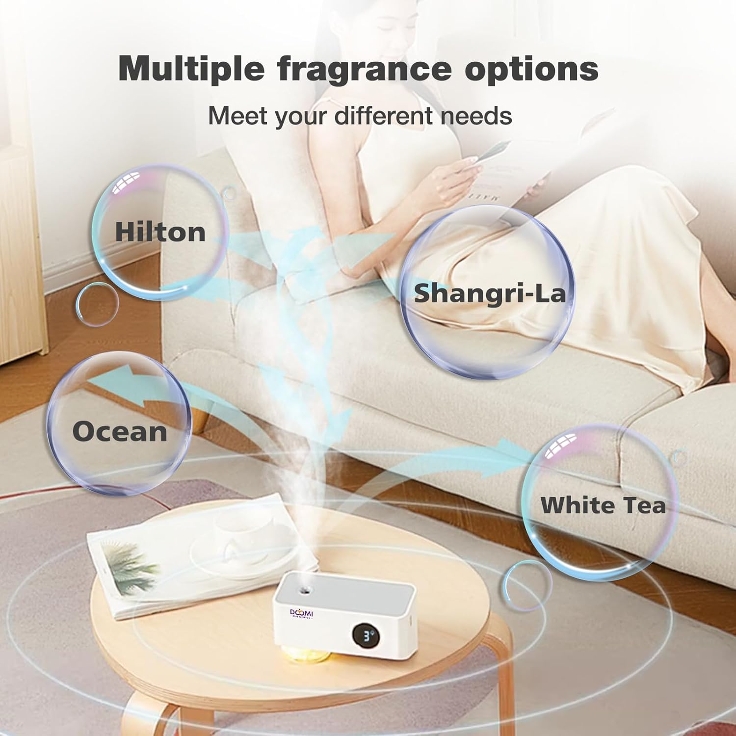 DOYOMI Essential Oil Diffuser with Night Light and 3 Modes