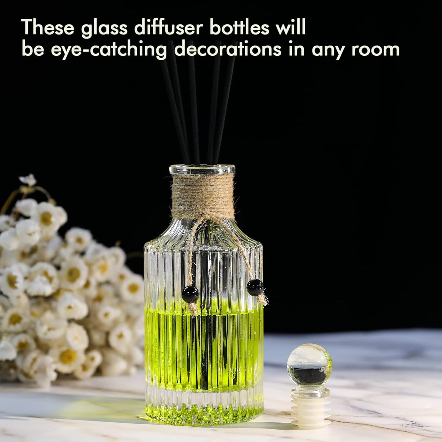 INFTYLE 8oz Reed Diffuser Bottle Set of 4