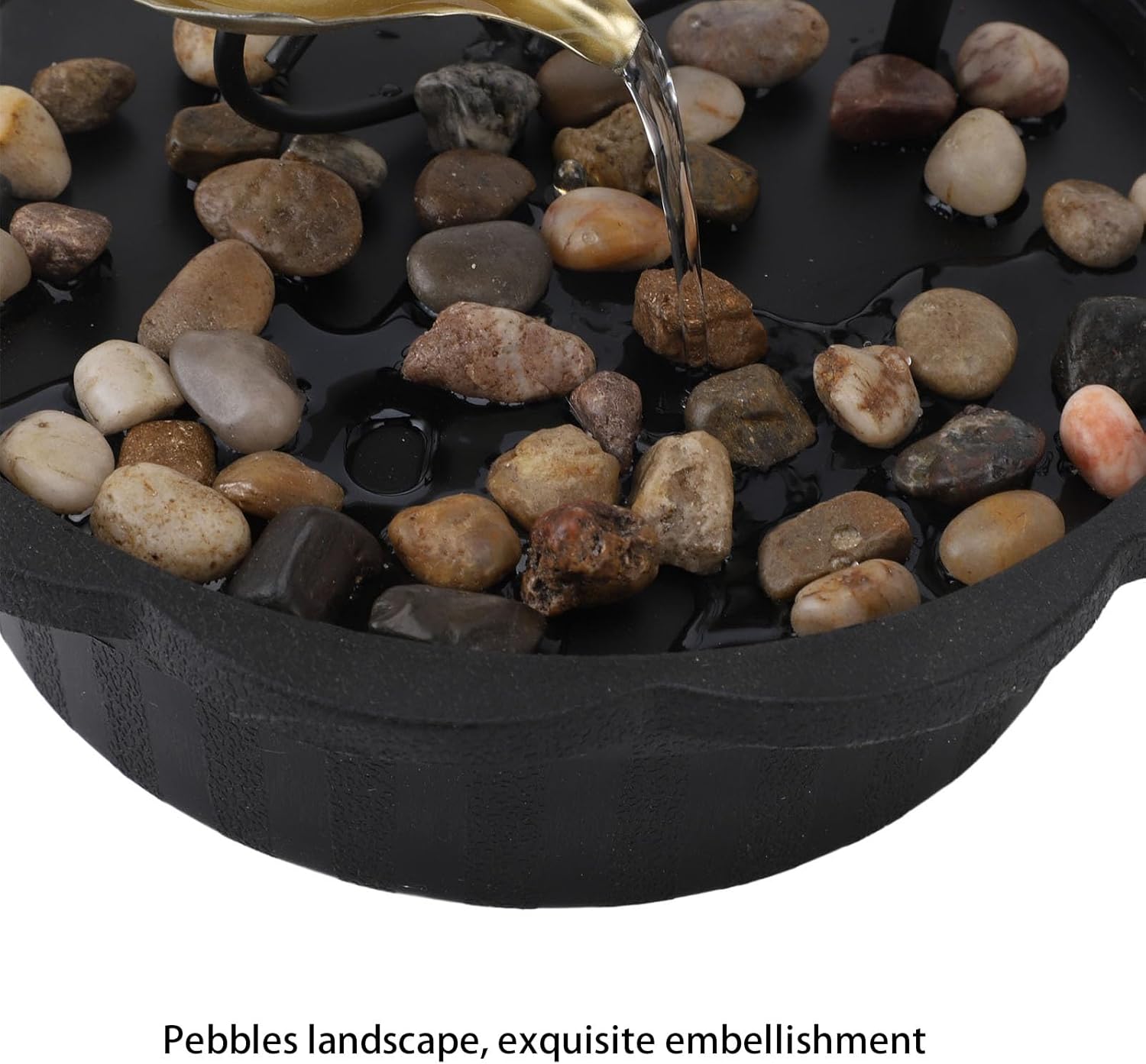 Flowing Water Tabletop Fountain with LED Night Light