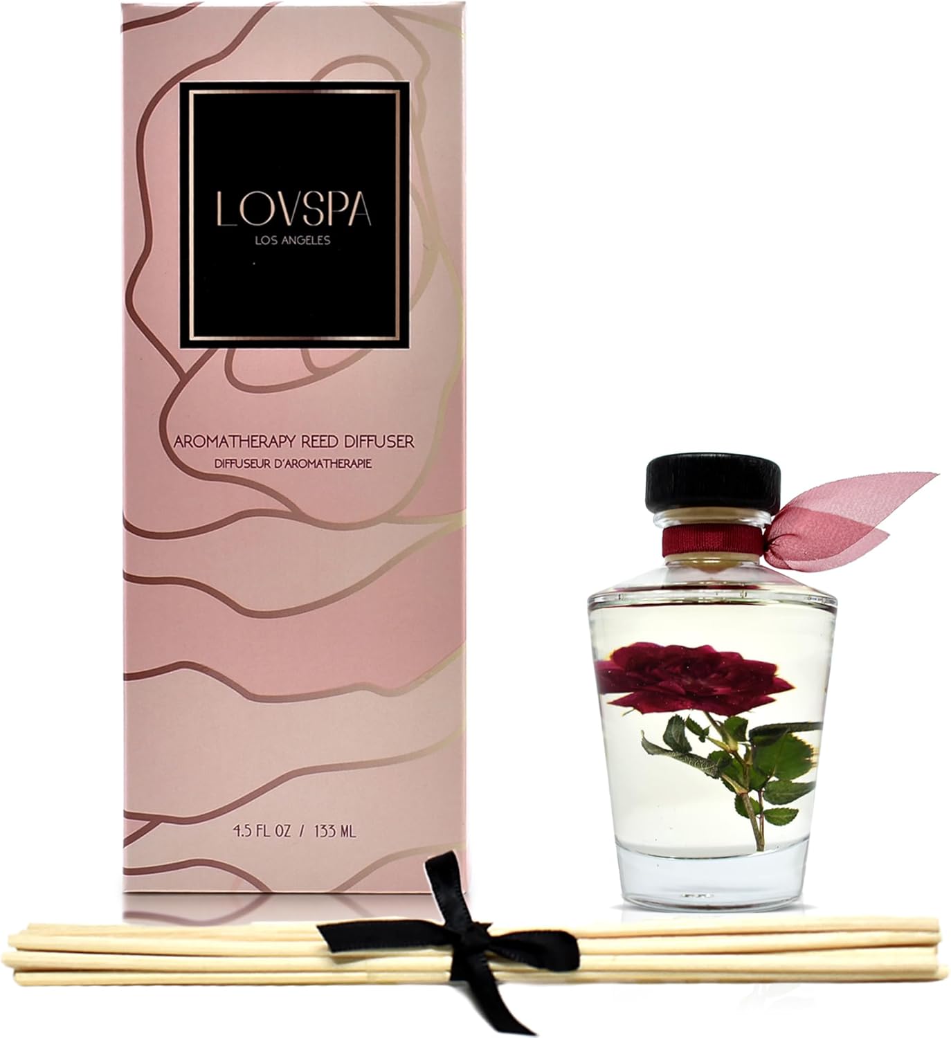 LOVSPA Purify Rosewater Reed Diffuser Set