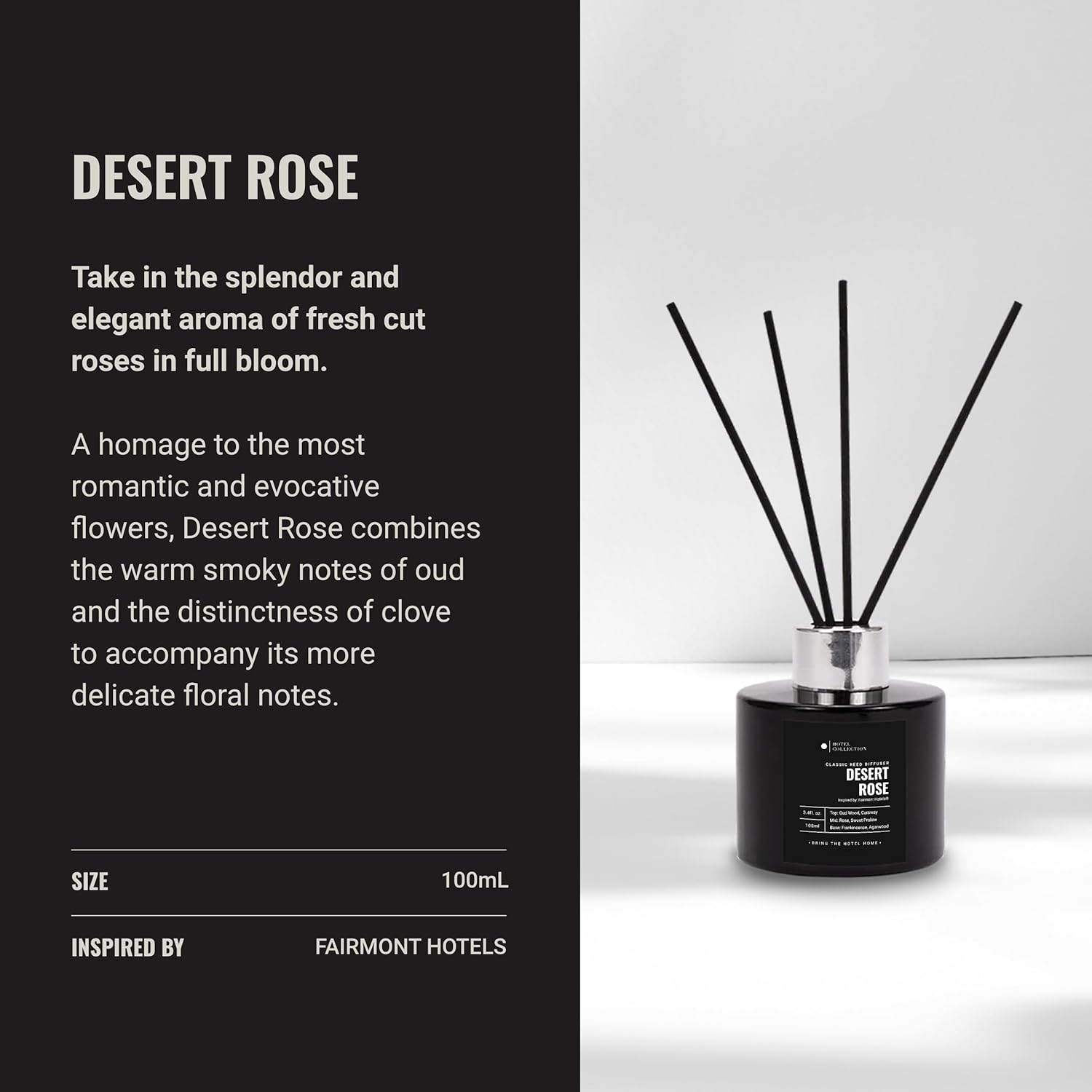 Desert Rose Reed Diffuser Set Hotel Inspired Luxury Fragrance