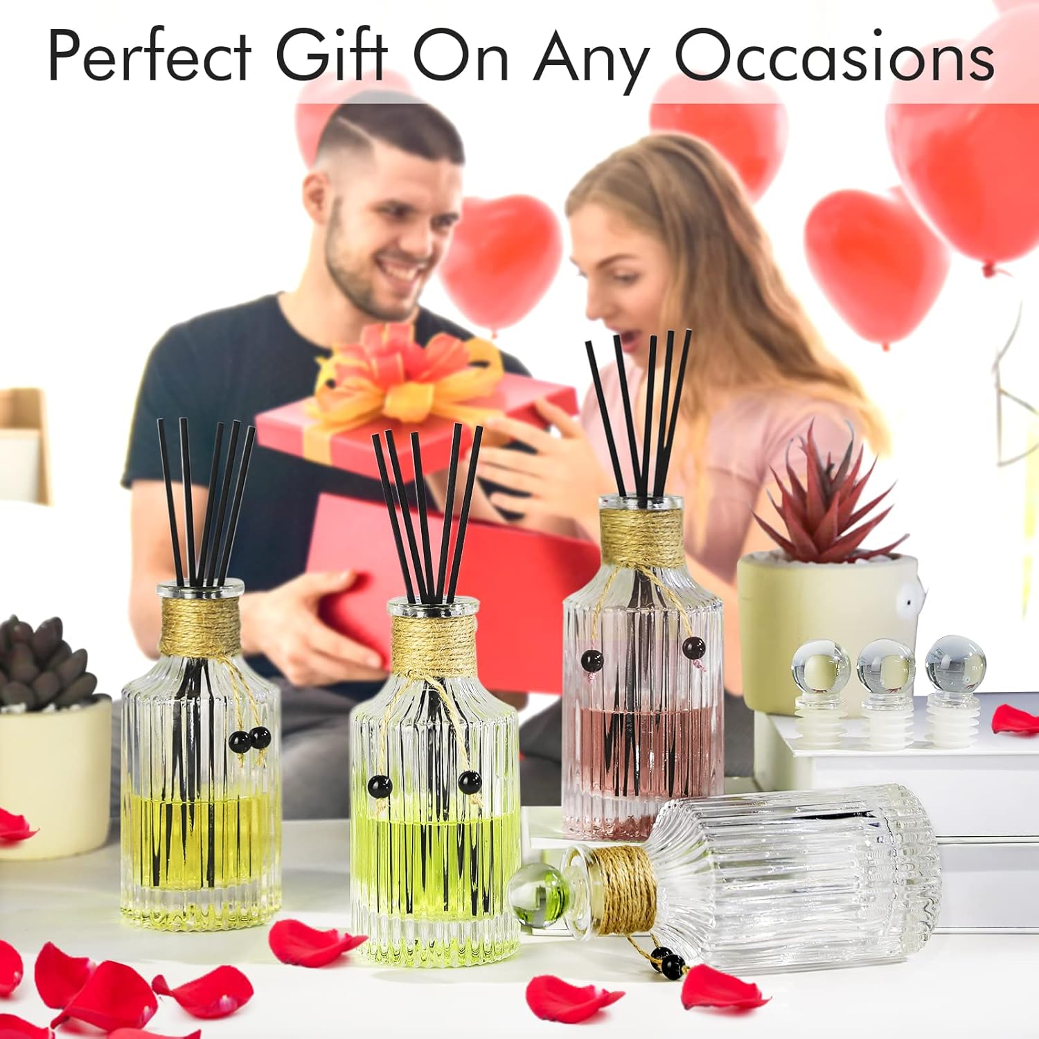 INFTYLE 8oz Reed Diffuser Bottle Set of 4