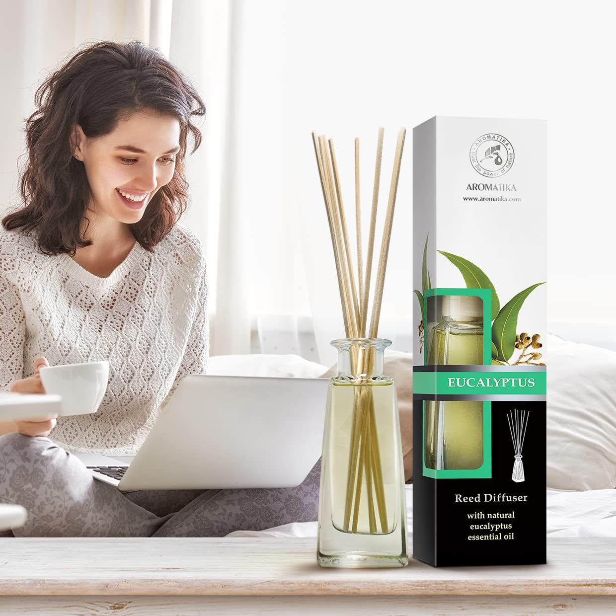 Eucalyptus Reed Diffuser 34 Fl Oz for Home Fragrance