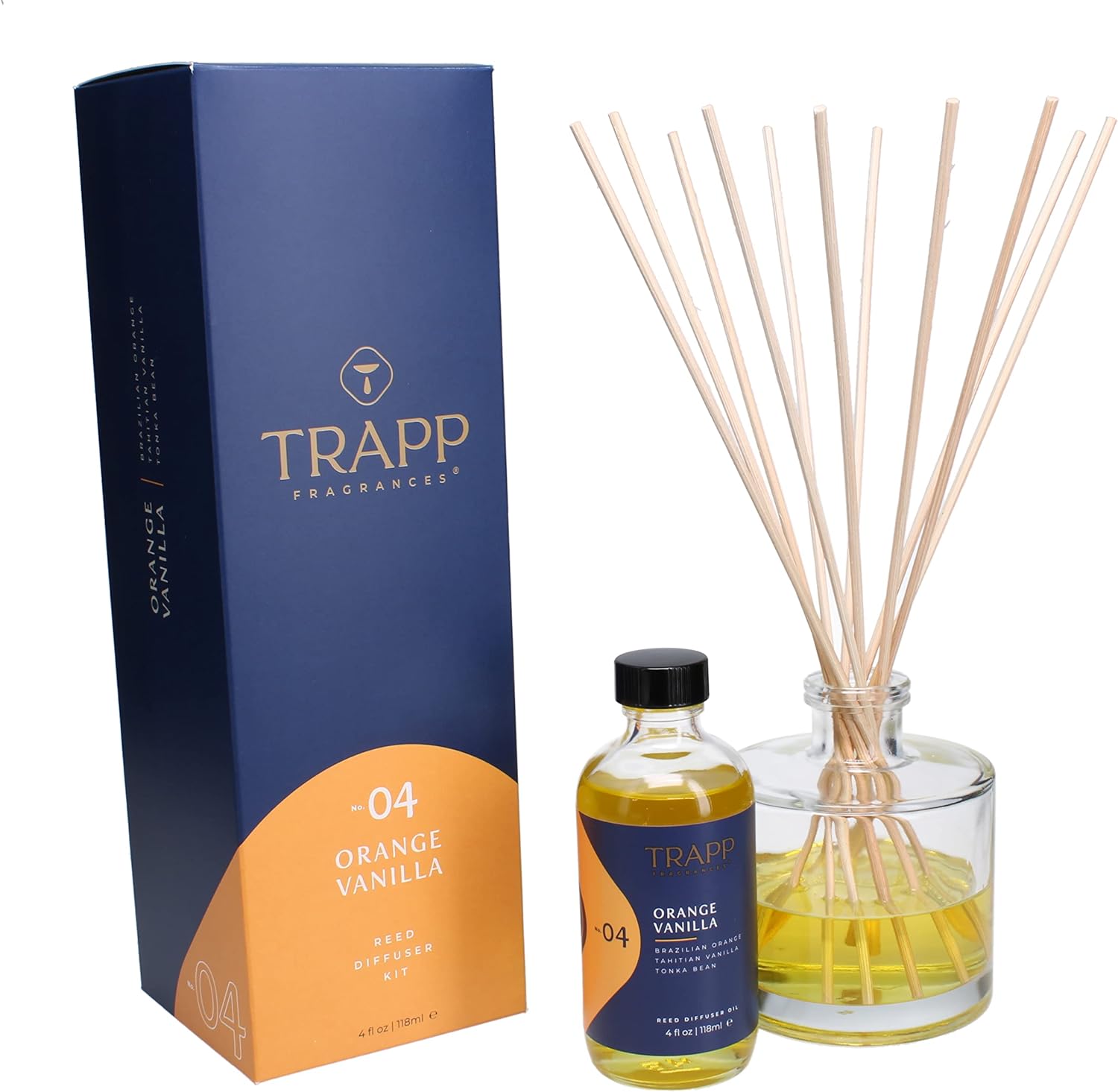 Trapp No 04 Orange Vanilla Reed Diffuser Kit 1