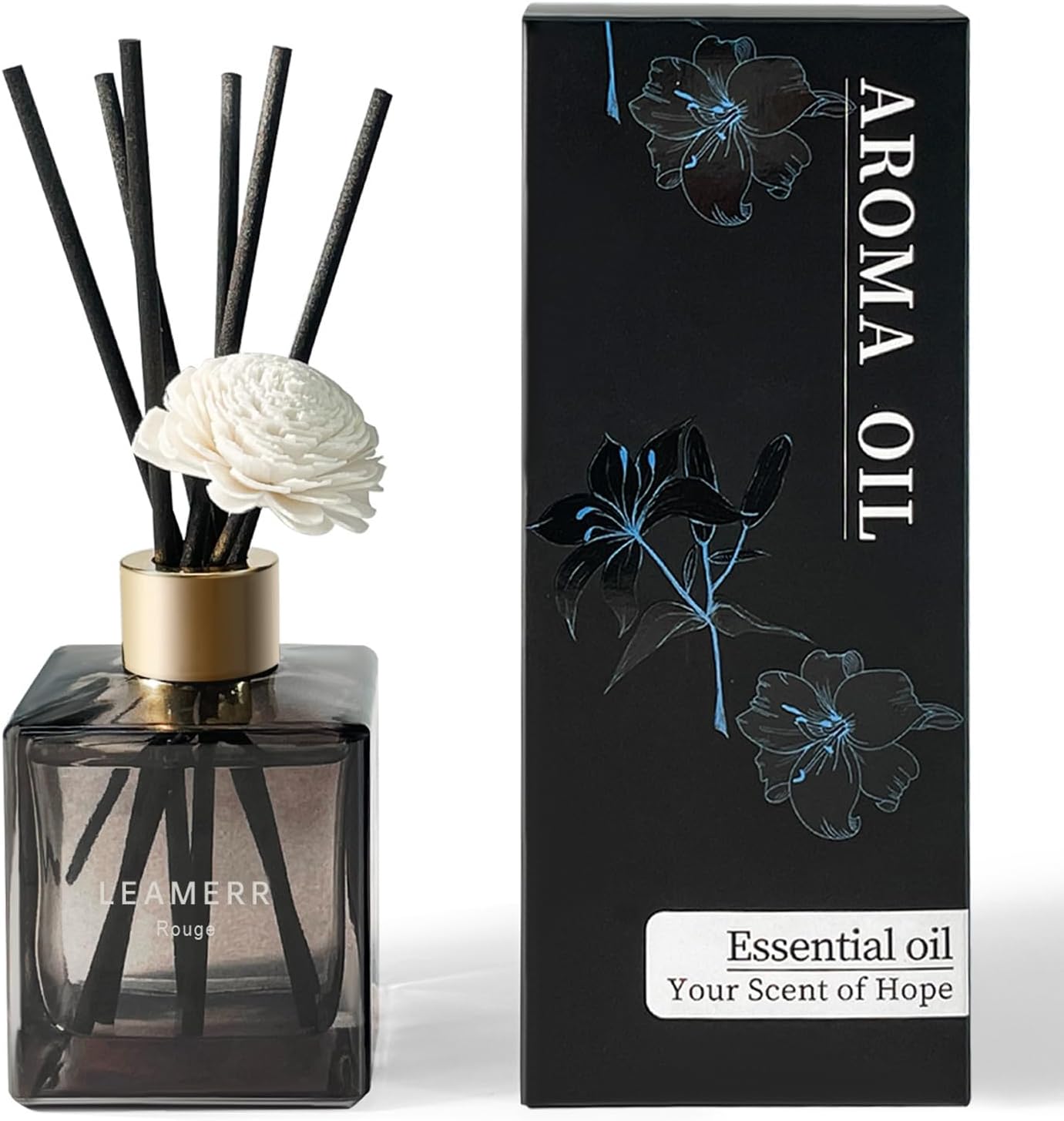 LEAMERR Reed Diffuser Set 61 oz with Rouge Scent